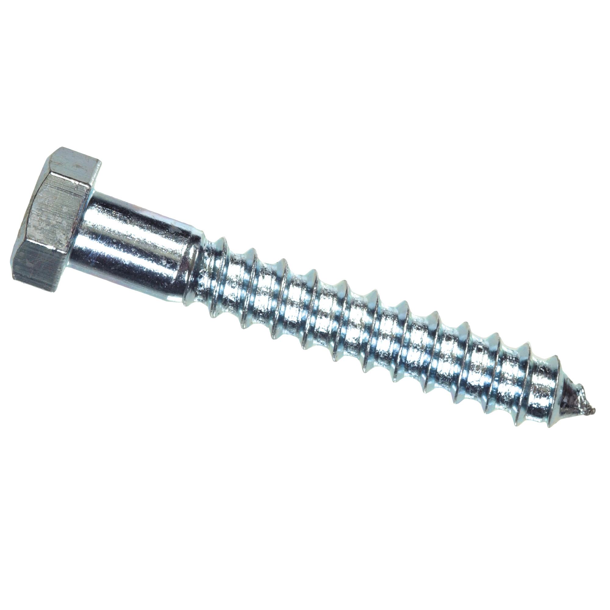 1/4" x 6" Zinc Plated Hex Lag Screw