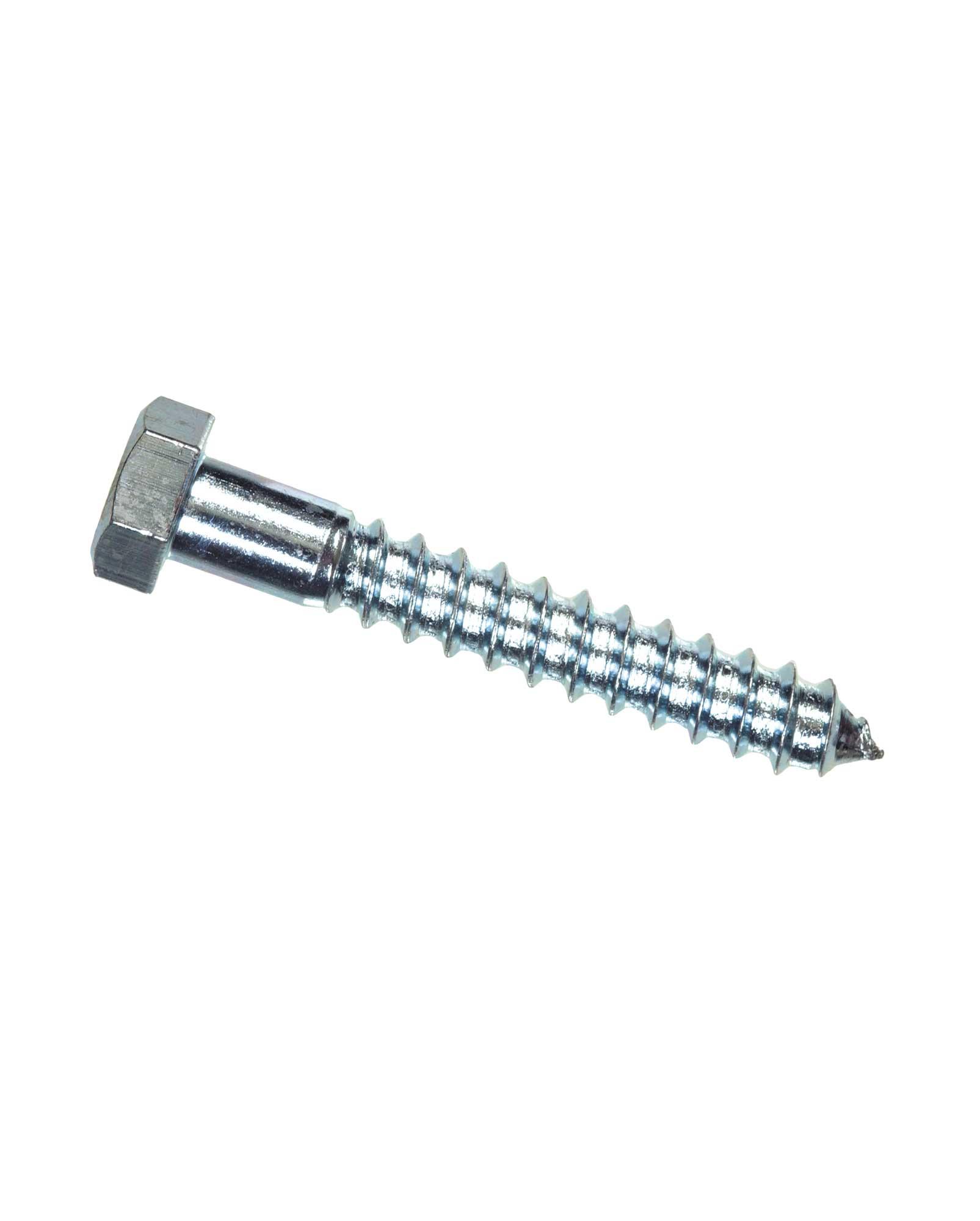 1/2" x 3-1/2" Zinc Plated Hex Lag Screw