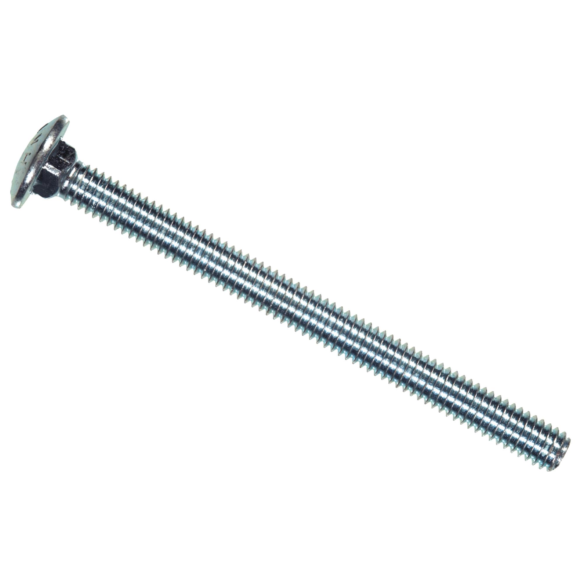 1/4" x 4" Zinc Plated Carriage Bolt