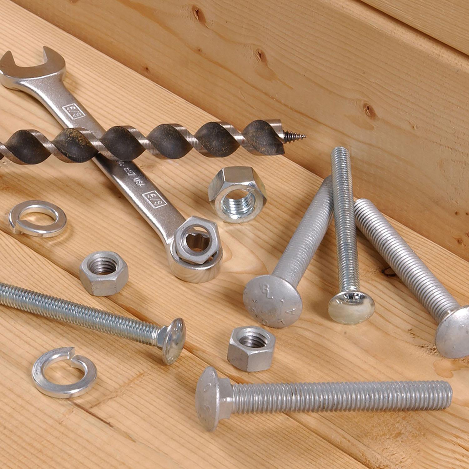 3/8" x 3" Zinc Plated Carriage Bolt