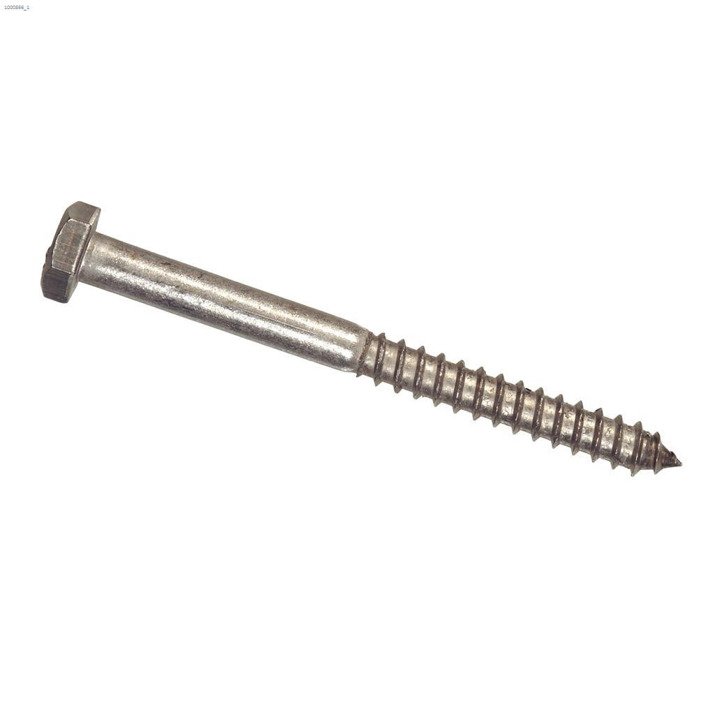 5/16" x 2" Hex Lag Screw-4/Pack
