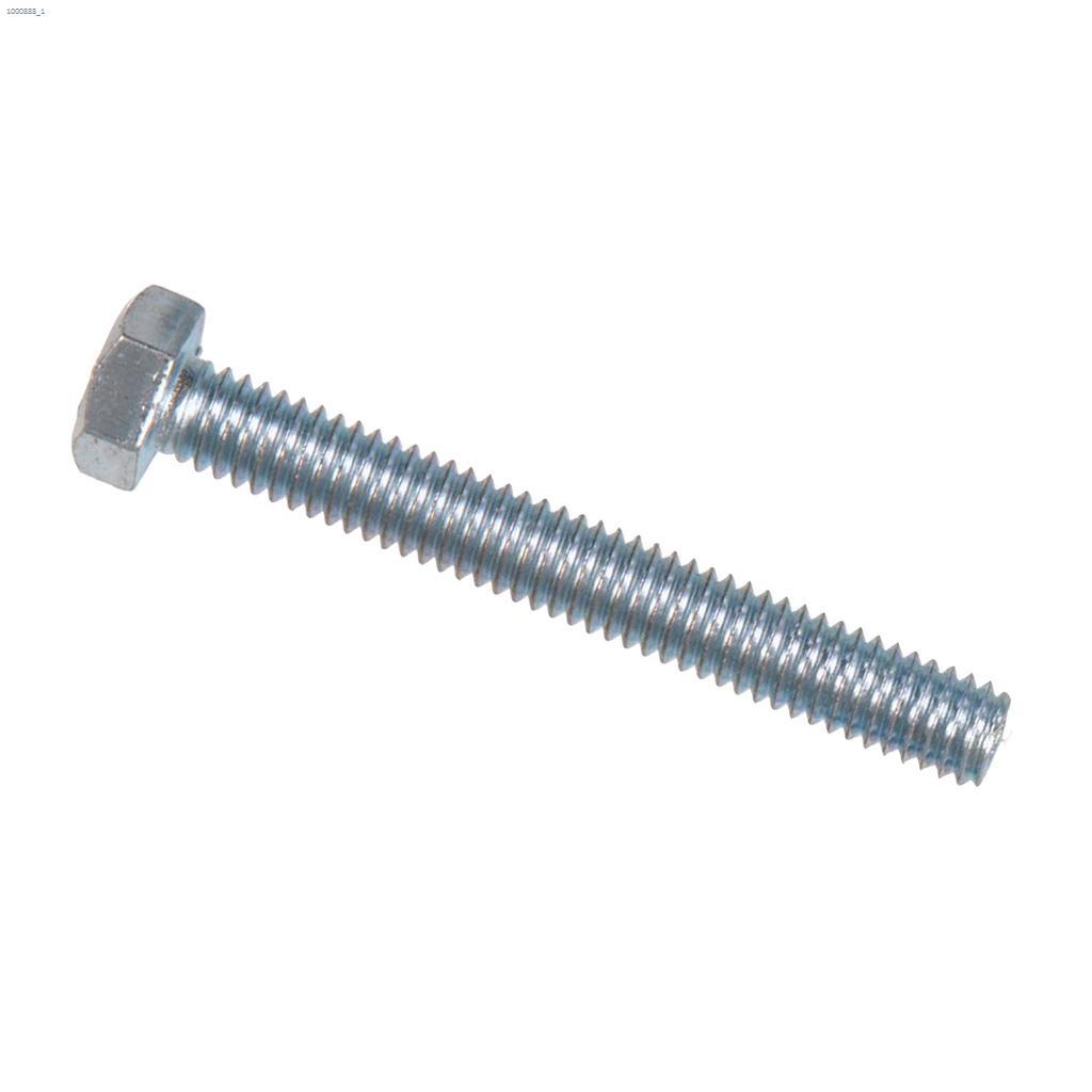 1/4-20 x 3" Zinc Plated Hex Tap Bolt-2/Pack