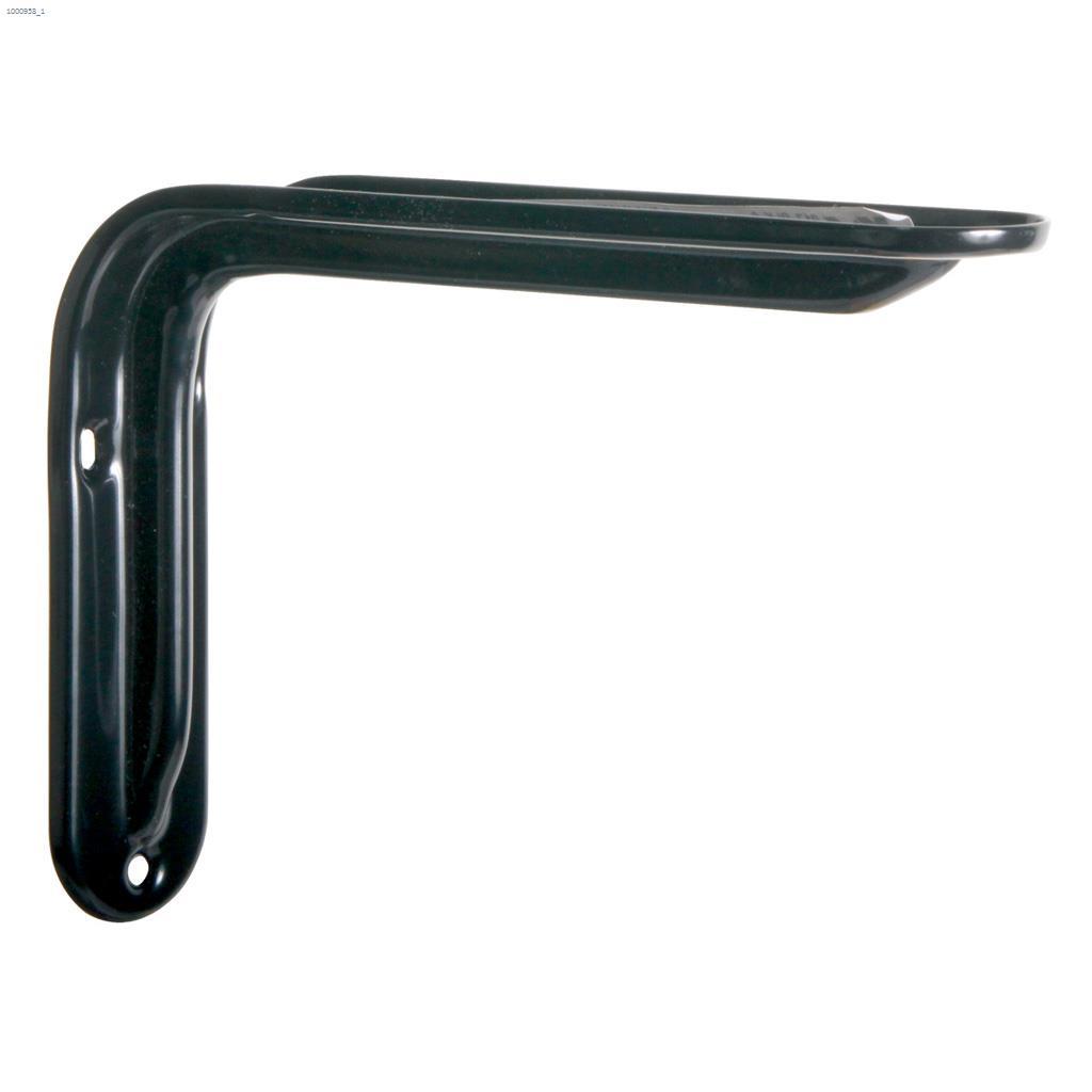 Silhouette™ 6,5"x1,5"x9,87" Support d'étagère en acier noir