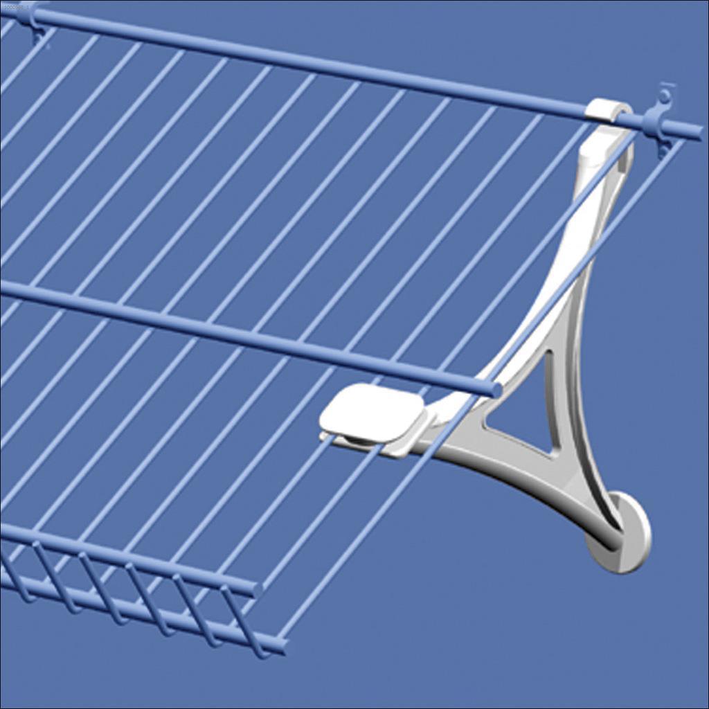 6 1/8" plastique blanc support pour étagère chaussures-1/pqt