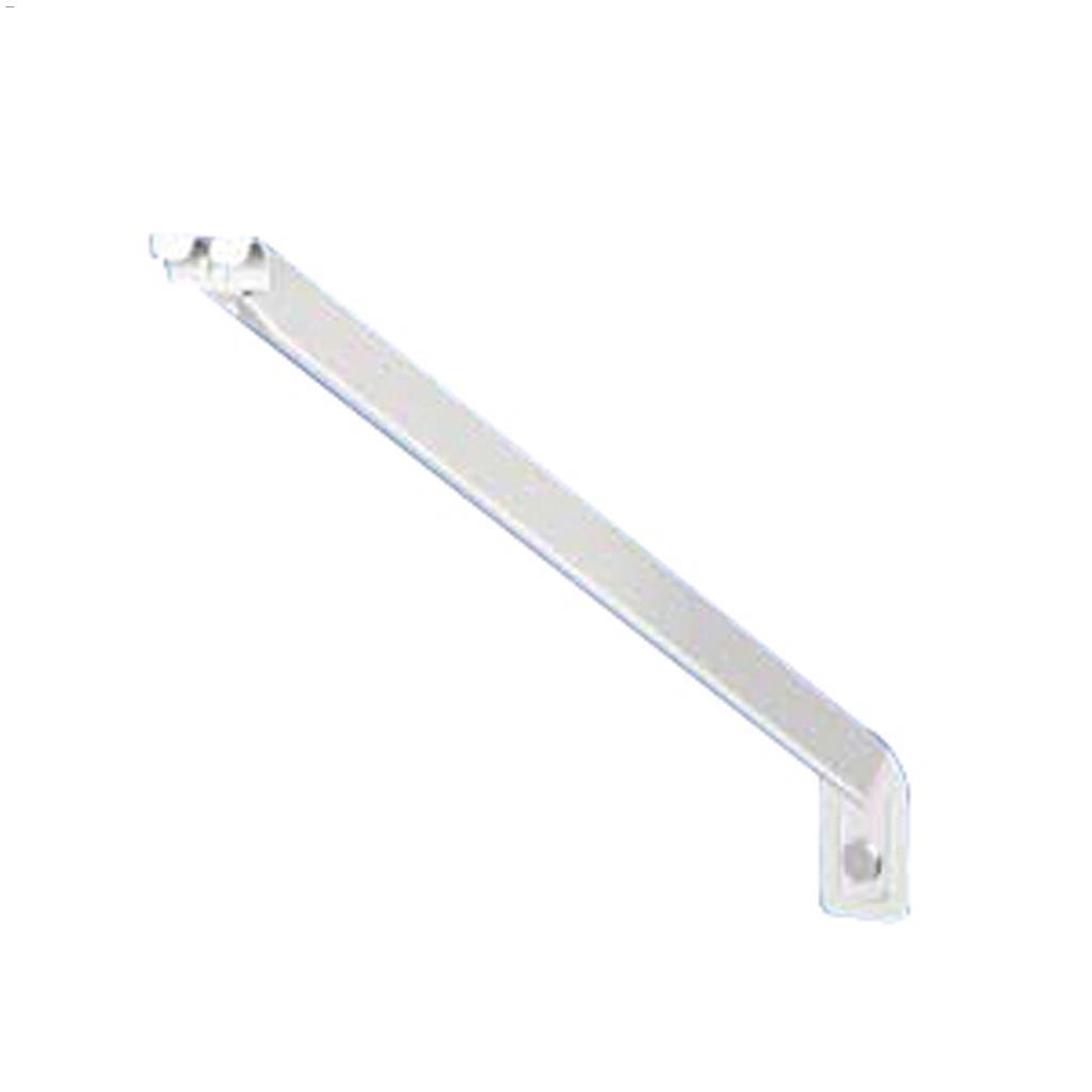 12" Fil d'acier blanc revêtu époxy Support de tablette,2/pqt