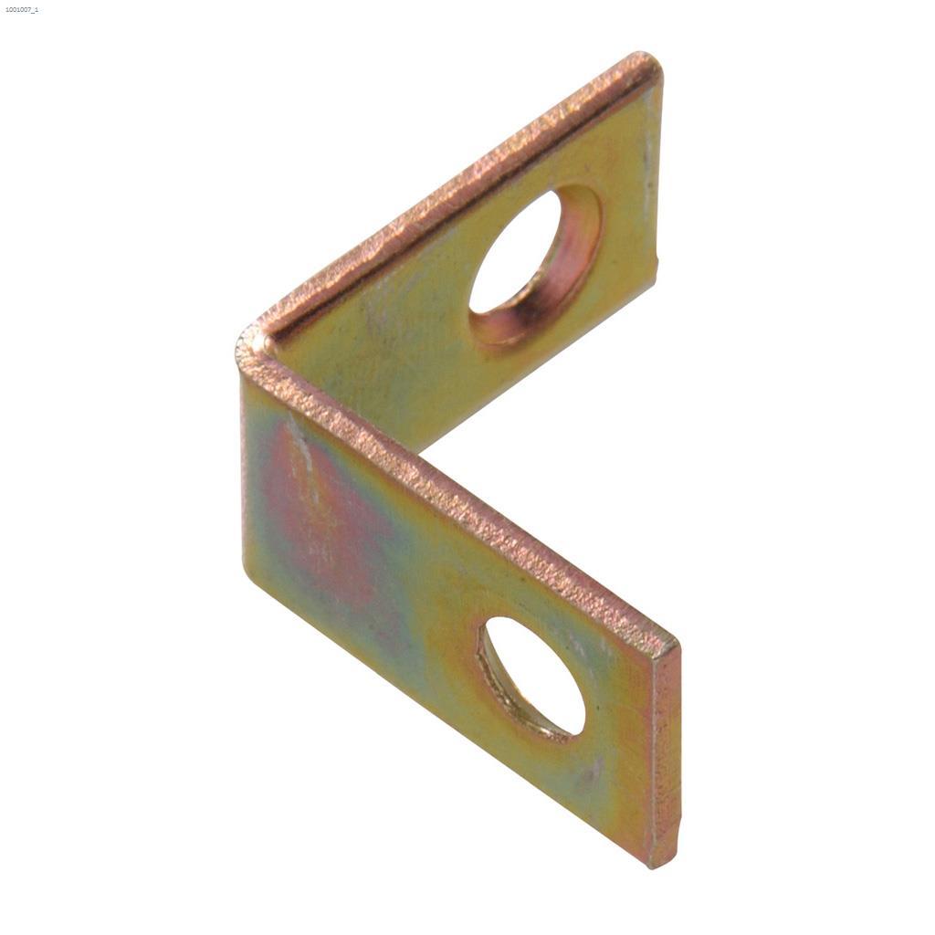 2-1/2" x 5/8" Zinc & Yellow Dichromate Corner Brace-4/Pack