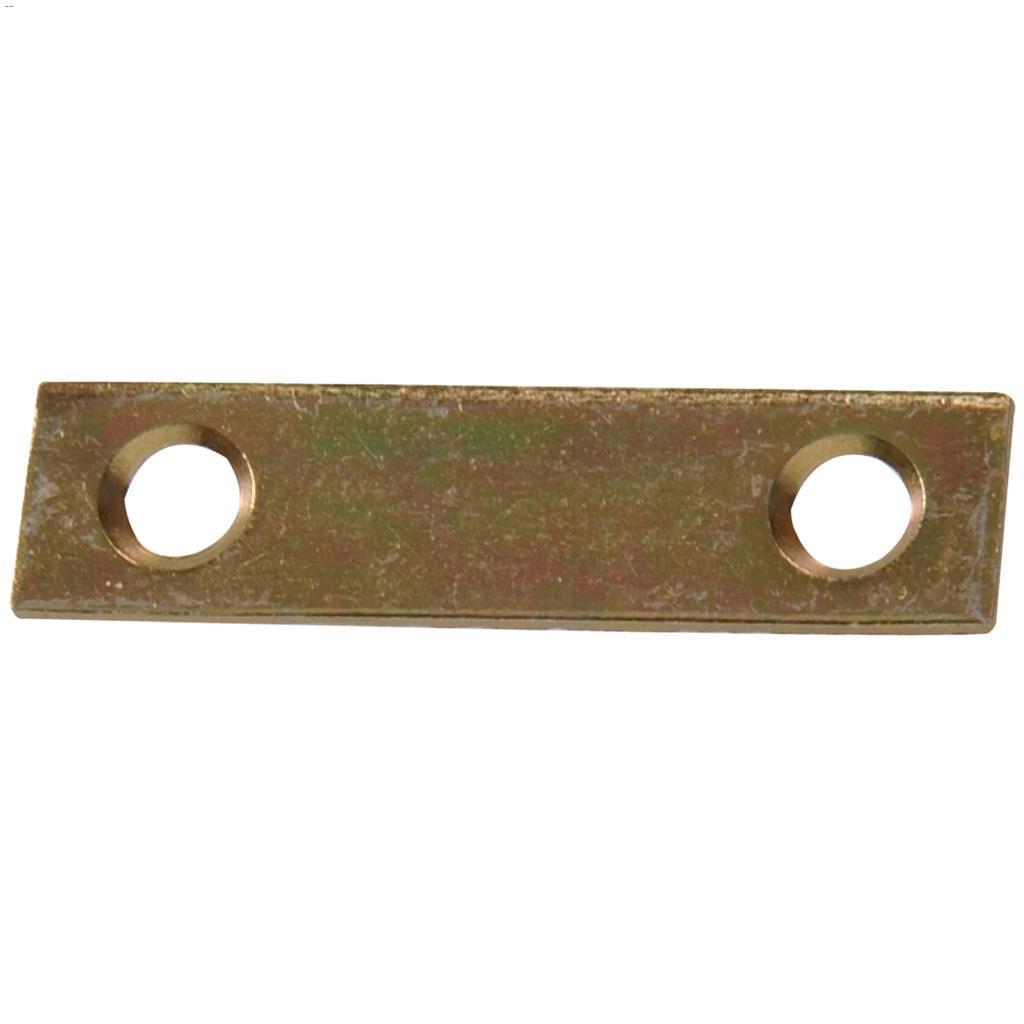2" x 1/2" Zinc & Yellow Dichromate Mending Plate-4/Pack