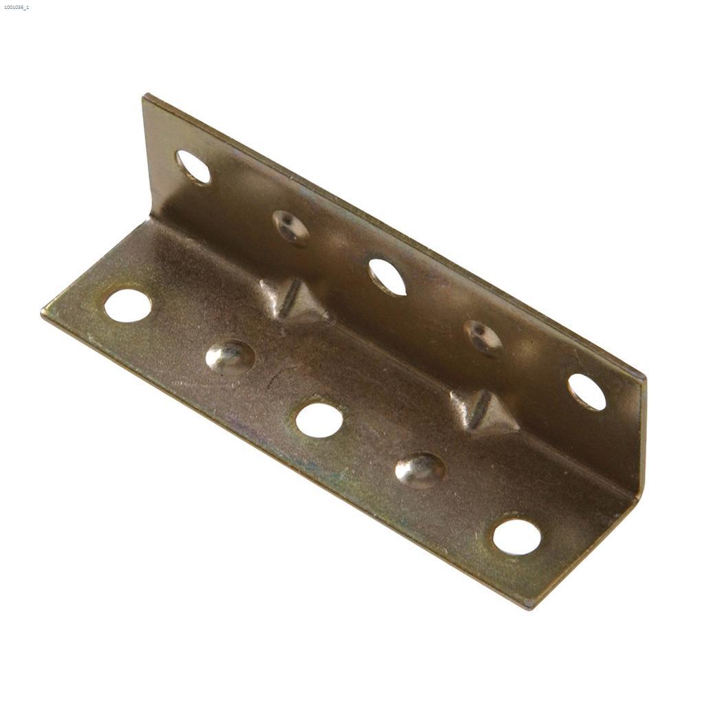 2-1/2"x3/4" Zinc&Yellow Dichromate Inside Corner Brace-4/PK