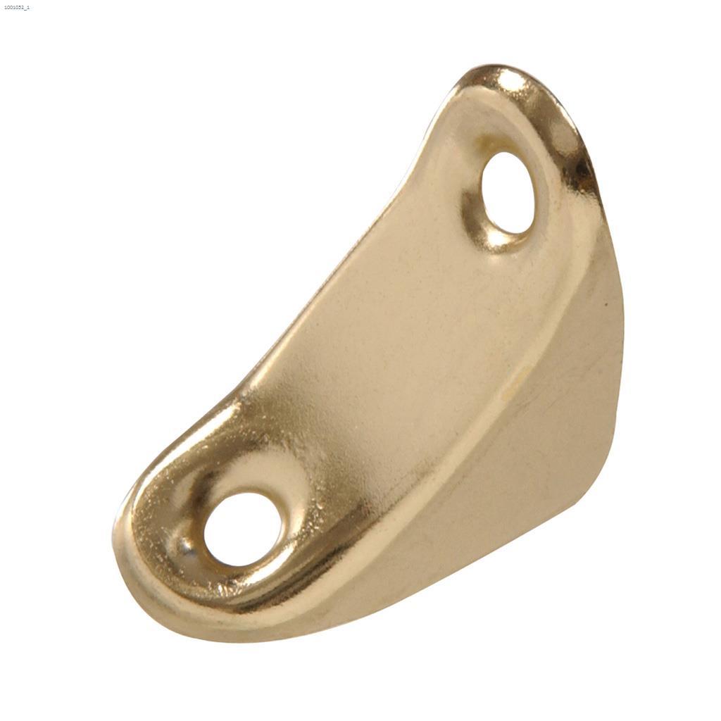 1" x 3/4" Brass Plated Chair Brace-4/Pack