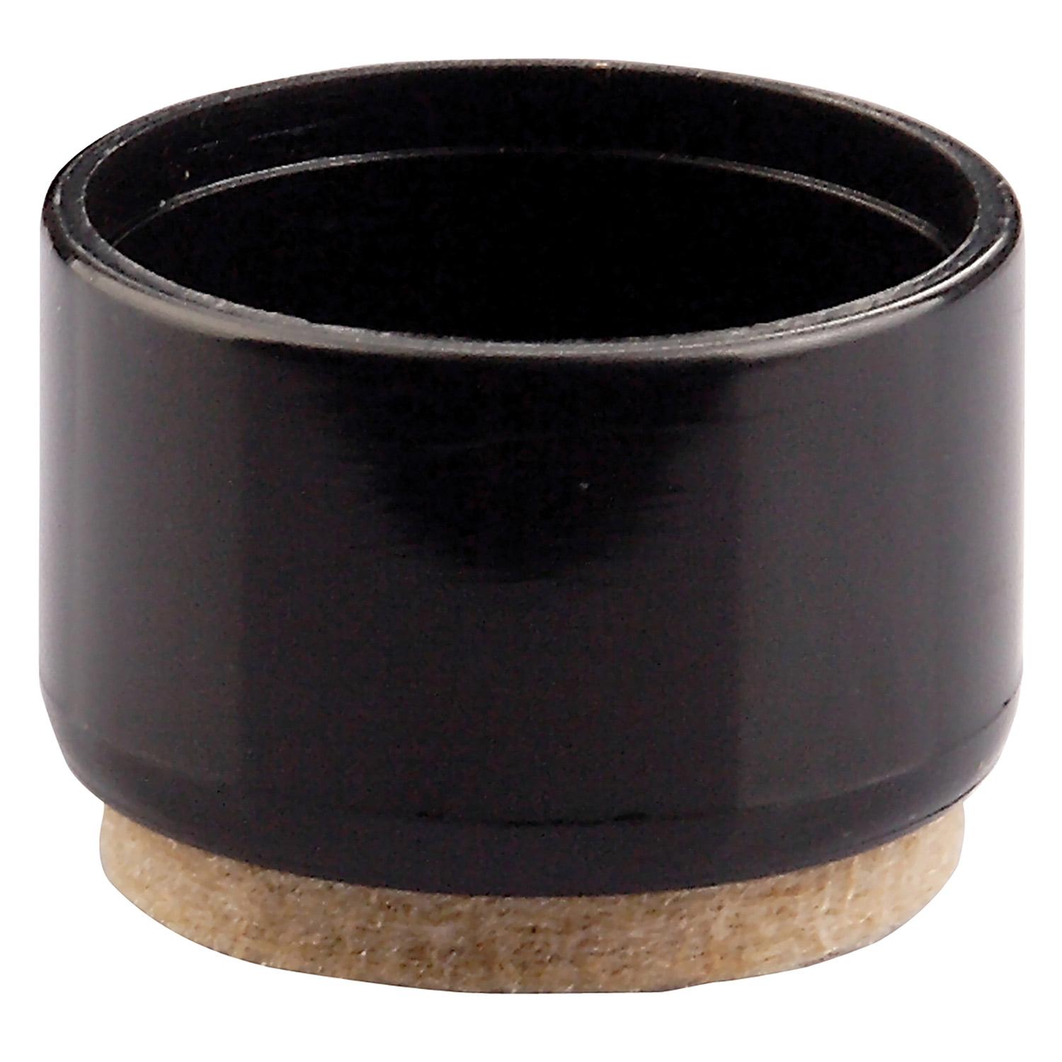 Sous-Pattes Super Feltac de 3/4" en Plastique Noir