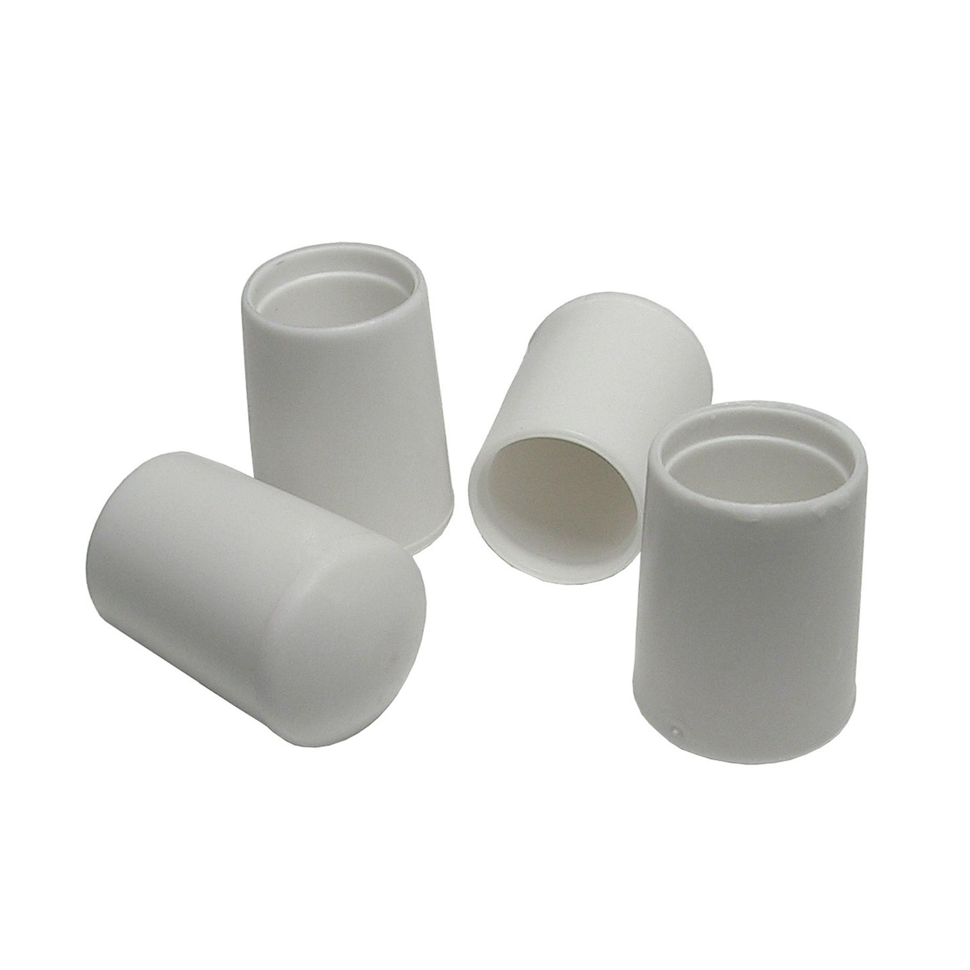 3/4" White Plastic Leg Tip