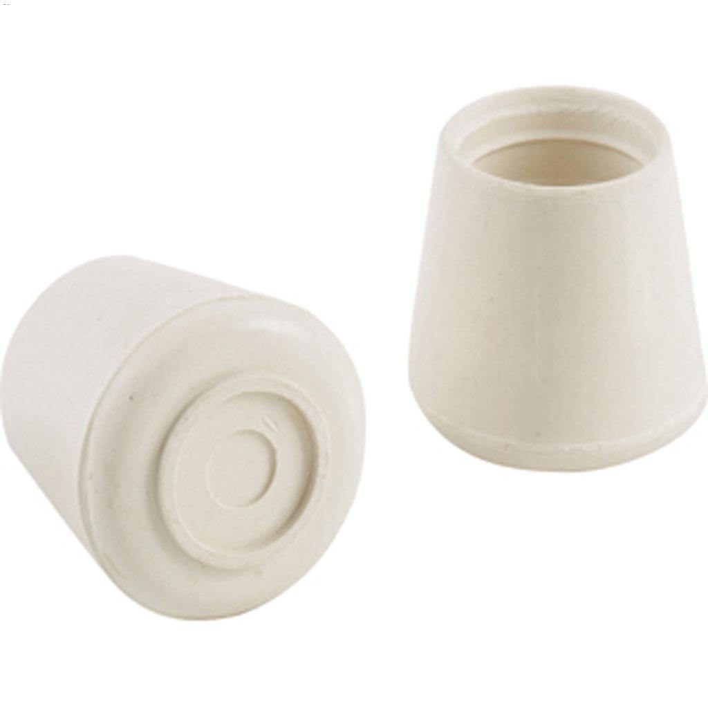 Sous-pattes Rondes de 5/8" en Caoutchouc Blanc