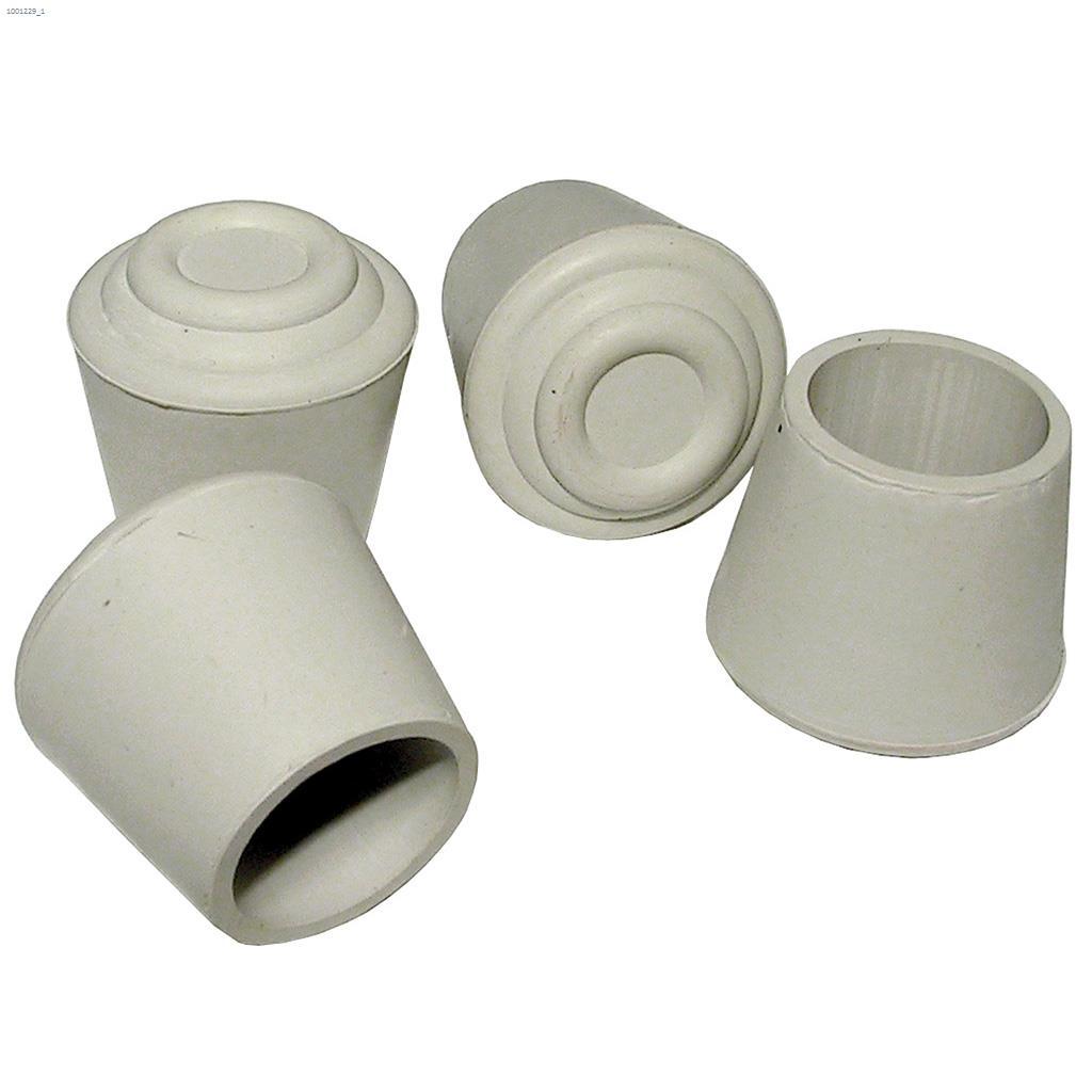 Sous-pattes Rondes Blanches de 7/8" en Caoutchouc