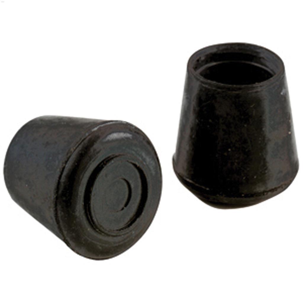 Sous-pattes Rondes de 5/8" en Caoutchouc Noir