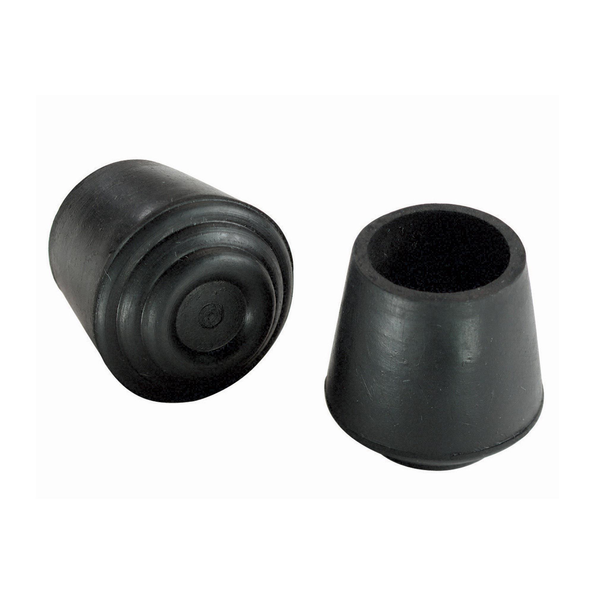 Sous-pattes de 1 1/8" Rondes en Caoutchouc Noir