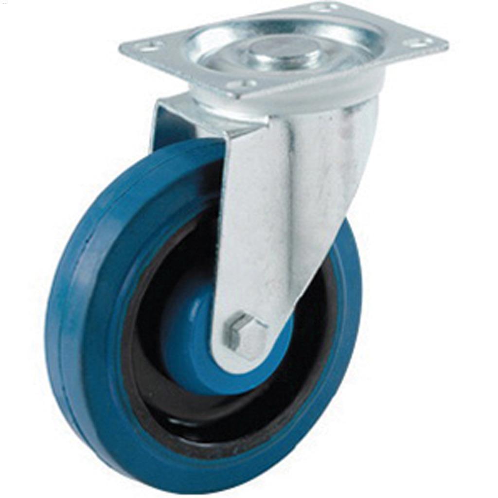 Roulette Pivotante Bleue Dyna-tred Heavy-Duty de 4"