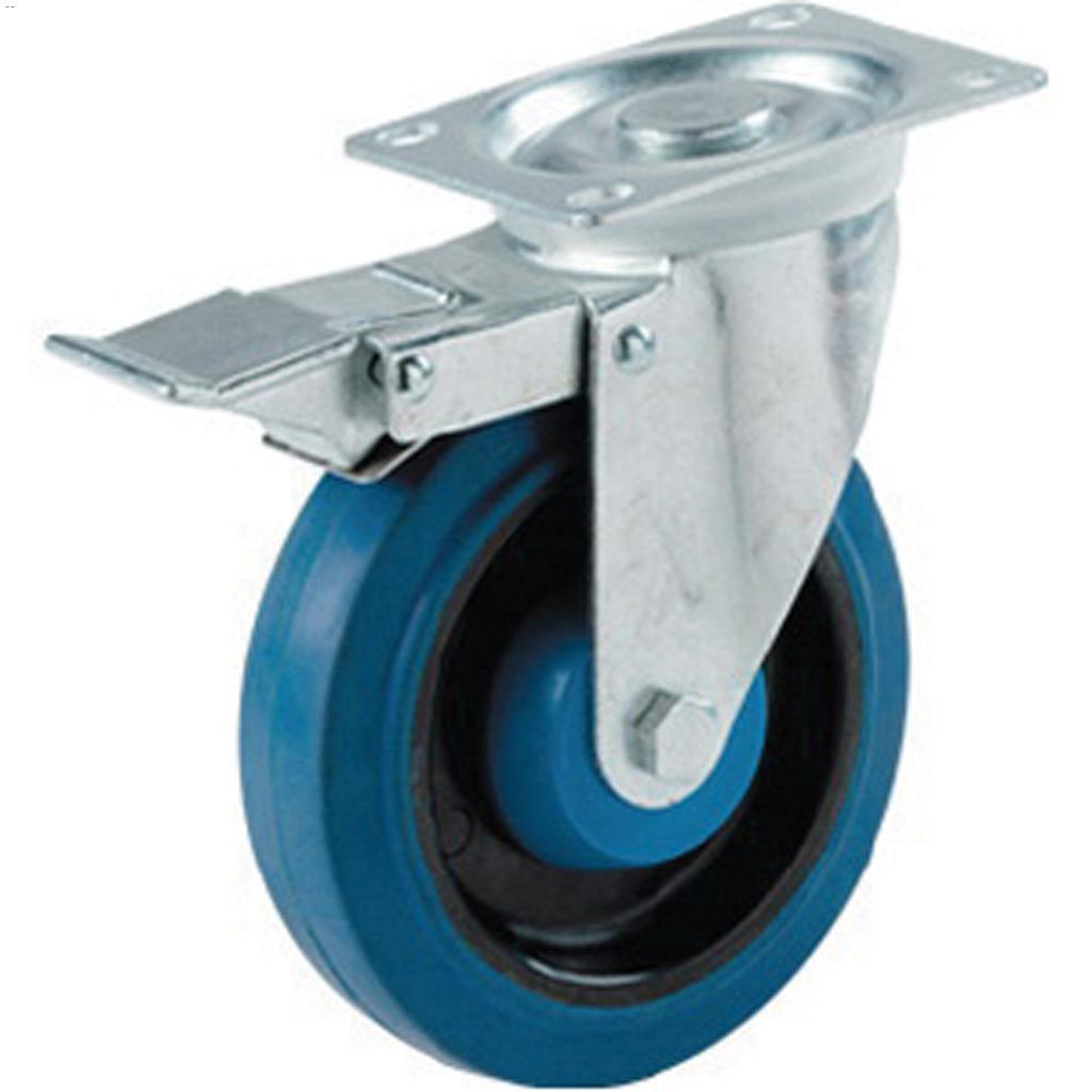 Roulette Verrouillable Bleue Dyna-tred Heavy-Duty de 4"