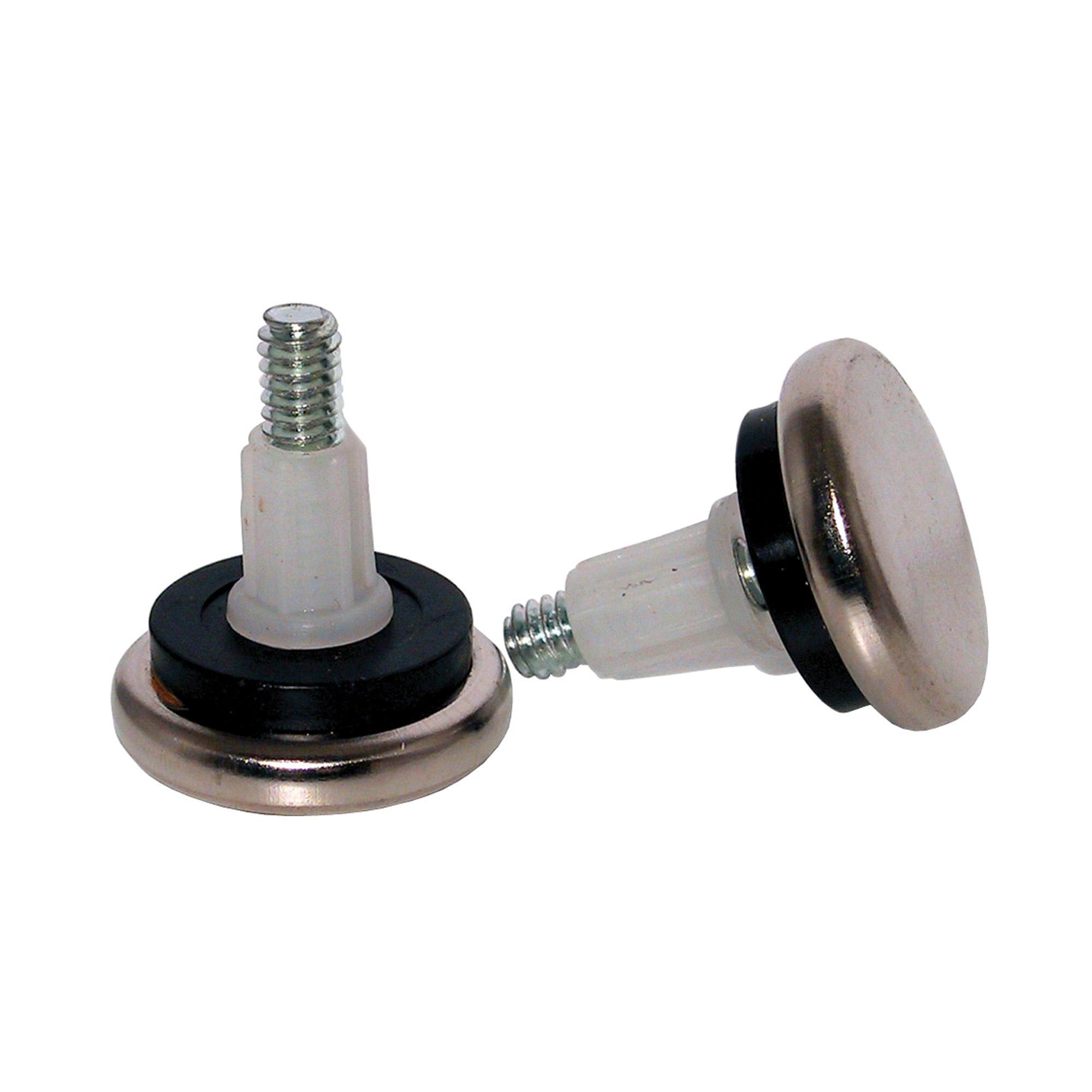 Glissière Ronde de 1 1/4" à Base d'Acier Rembourré Réglable