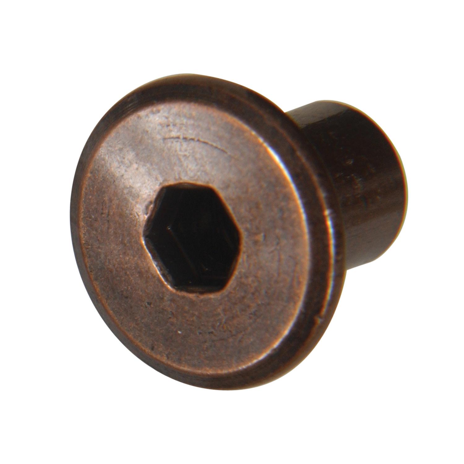 1/4-20 x 1/2" Bronze Connector Hex Drive Nut