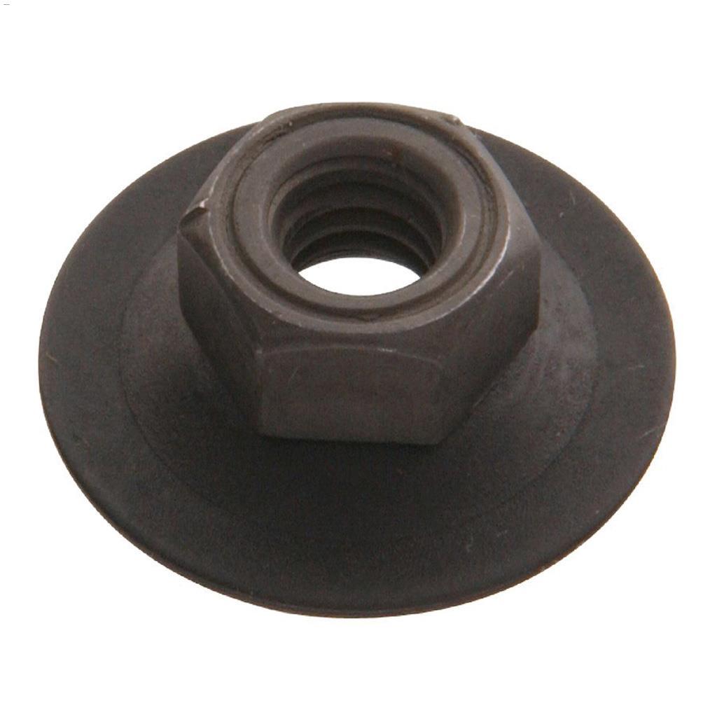 1/4-20 Black Phosphate Hex Nut With Washer-2/Pack