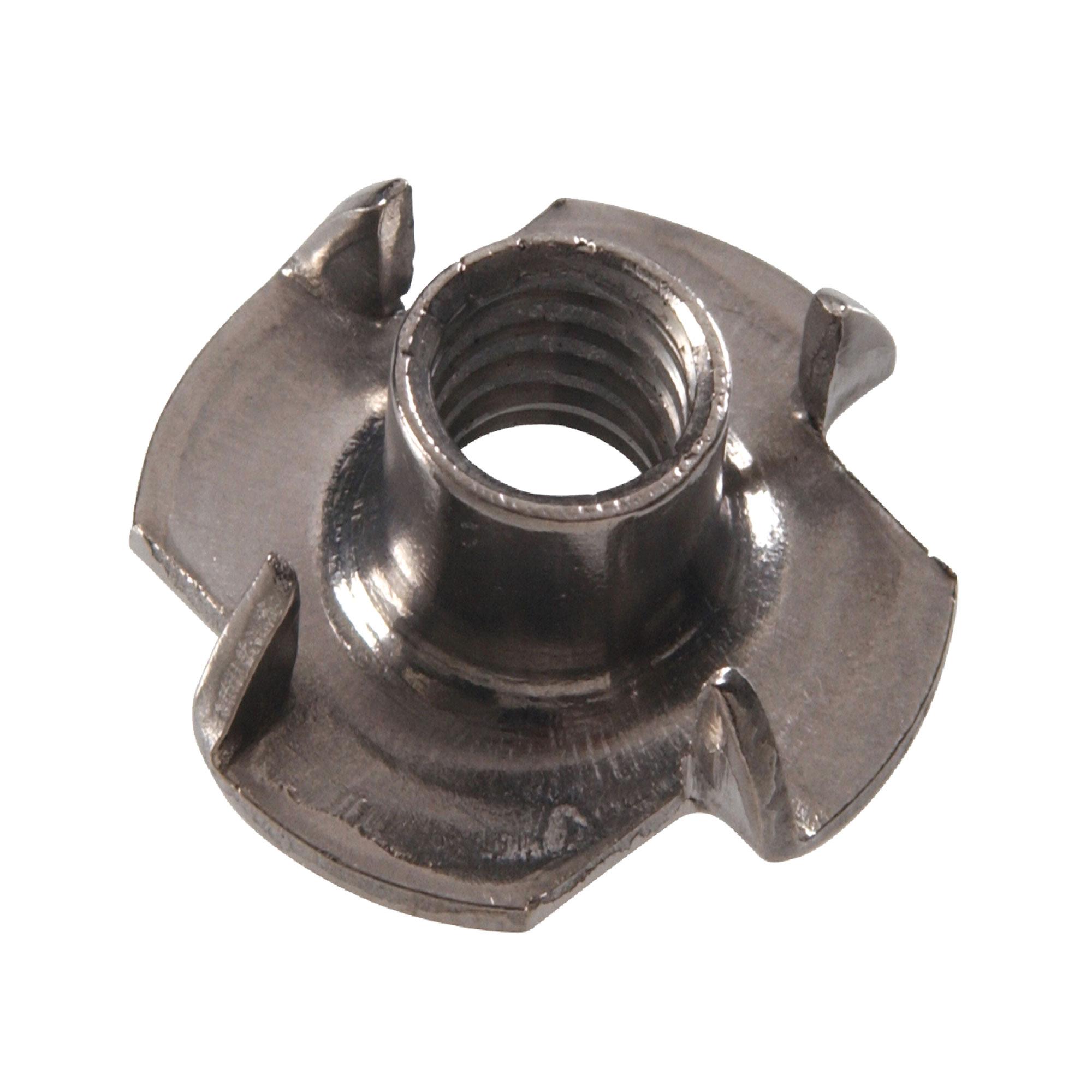 #8-32 x 1/4" Zinc Plated 3-Prong Tee Nut-2/Pack