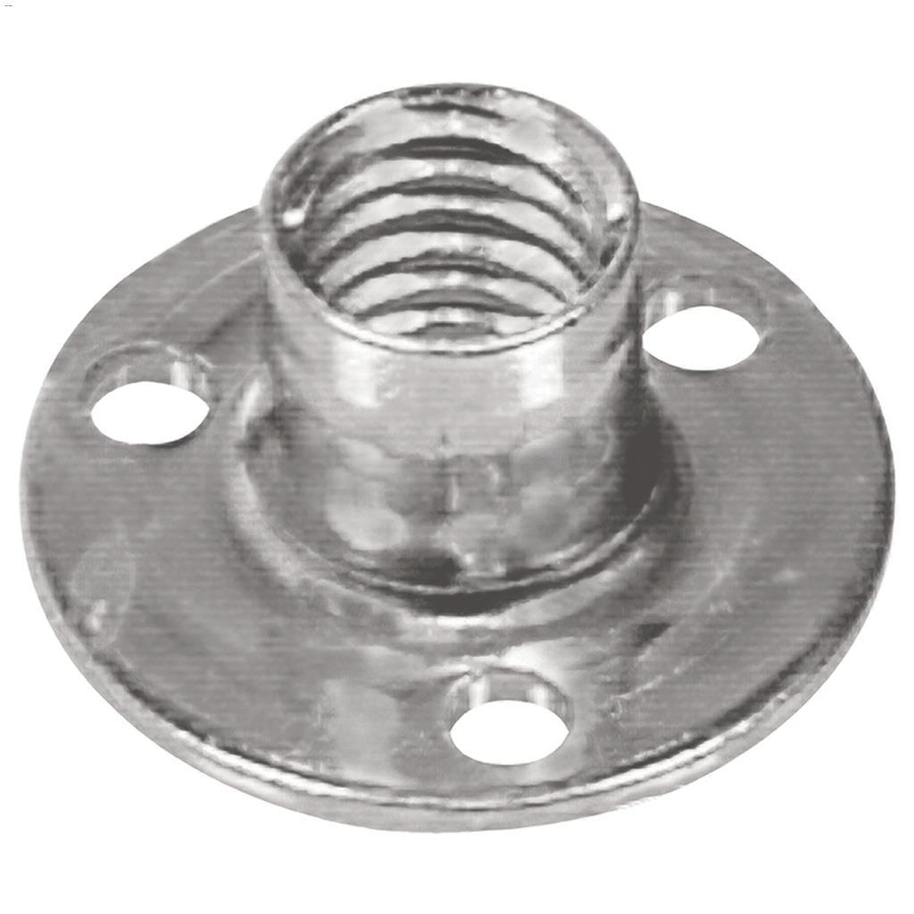 1/4-20 x 3/4" x 5/16" Zinc Plated 3 Brad Hole Tee Nut-1/Pack