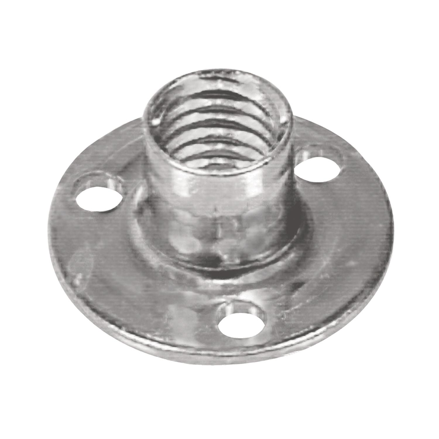 5/16-18 x 3/4" x 5/8" Zinc Plated 3 Brad Hole Tee Nut-1/Pack