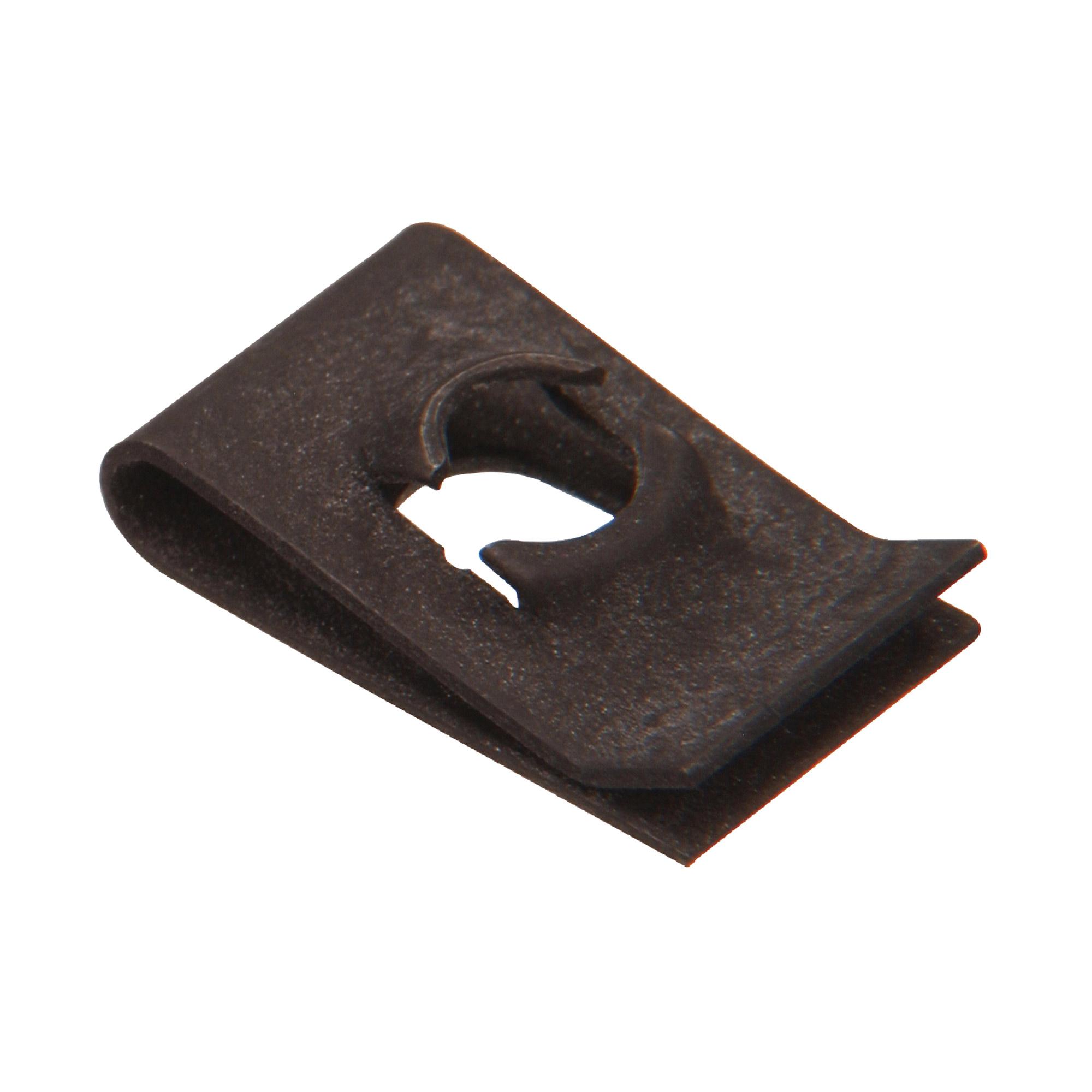 #10 x 11/32 Inch Black Phosphate U Speed Nut-4/Pack