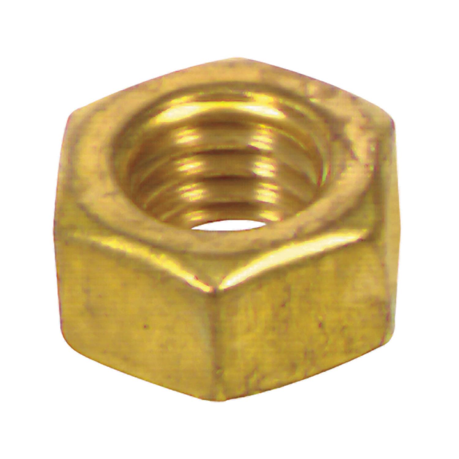 5/16-18 Brass Standard Hex Nut-2/Pack