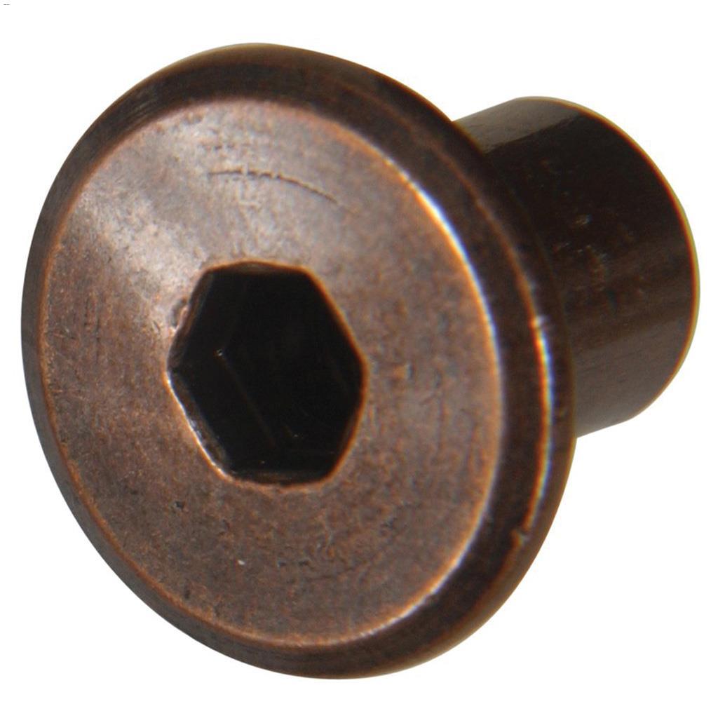1/4-20 Antique Bronze Plated Joint Connector Nut-4/Pack