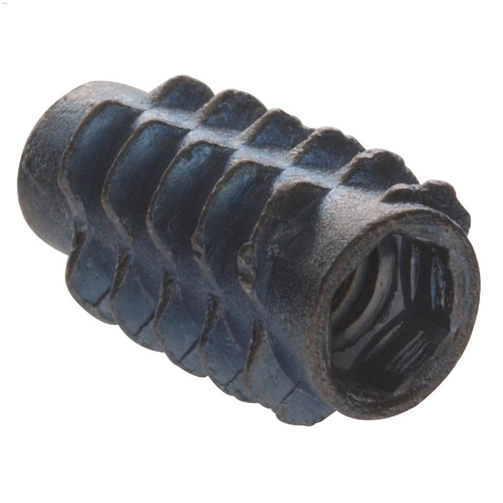 1/4-20 Steel Screw-In Insert Nut-4/Pack