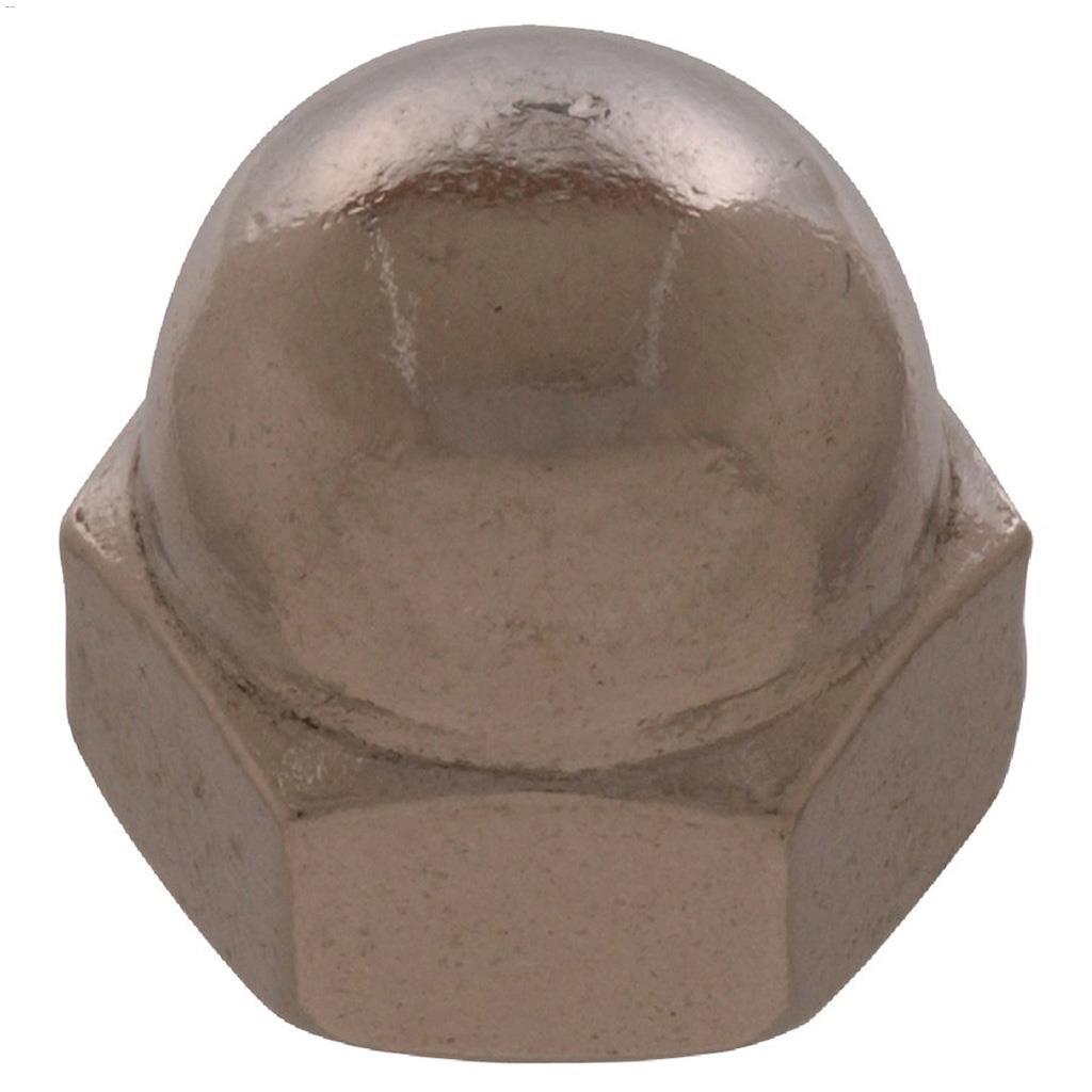 1/4-20 Stainless Steel Standard (SAE) Acorn Cap Nut-5/Pack