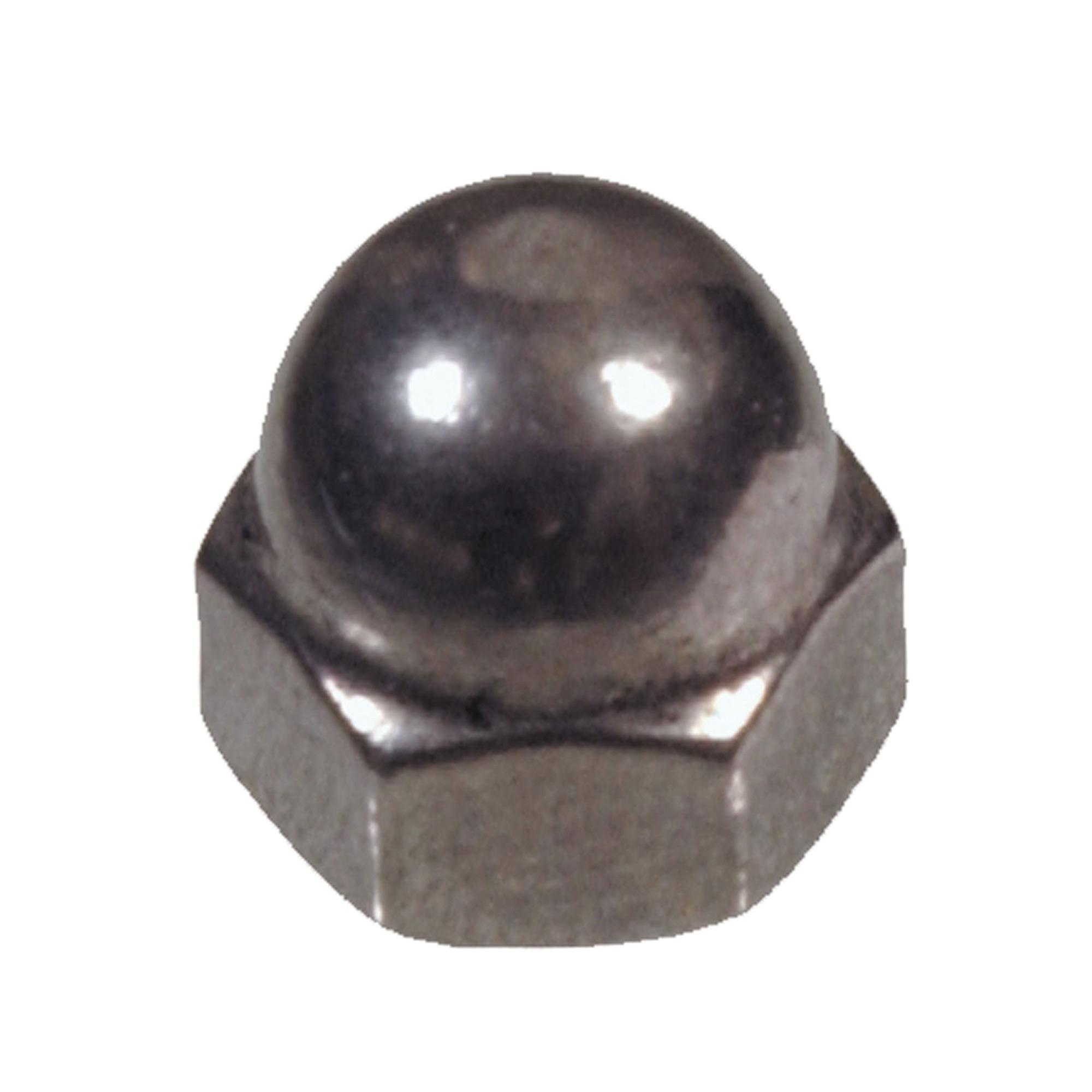 3/8-16 Stainless Steel Standard (SAE) Acorn Cap Nut-2/Pack
