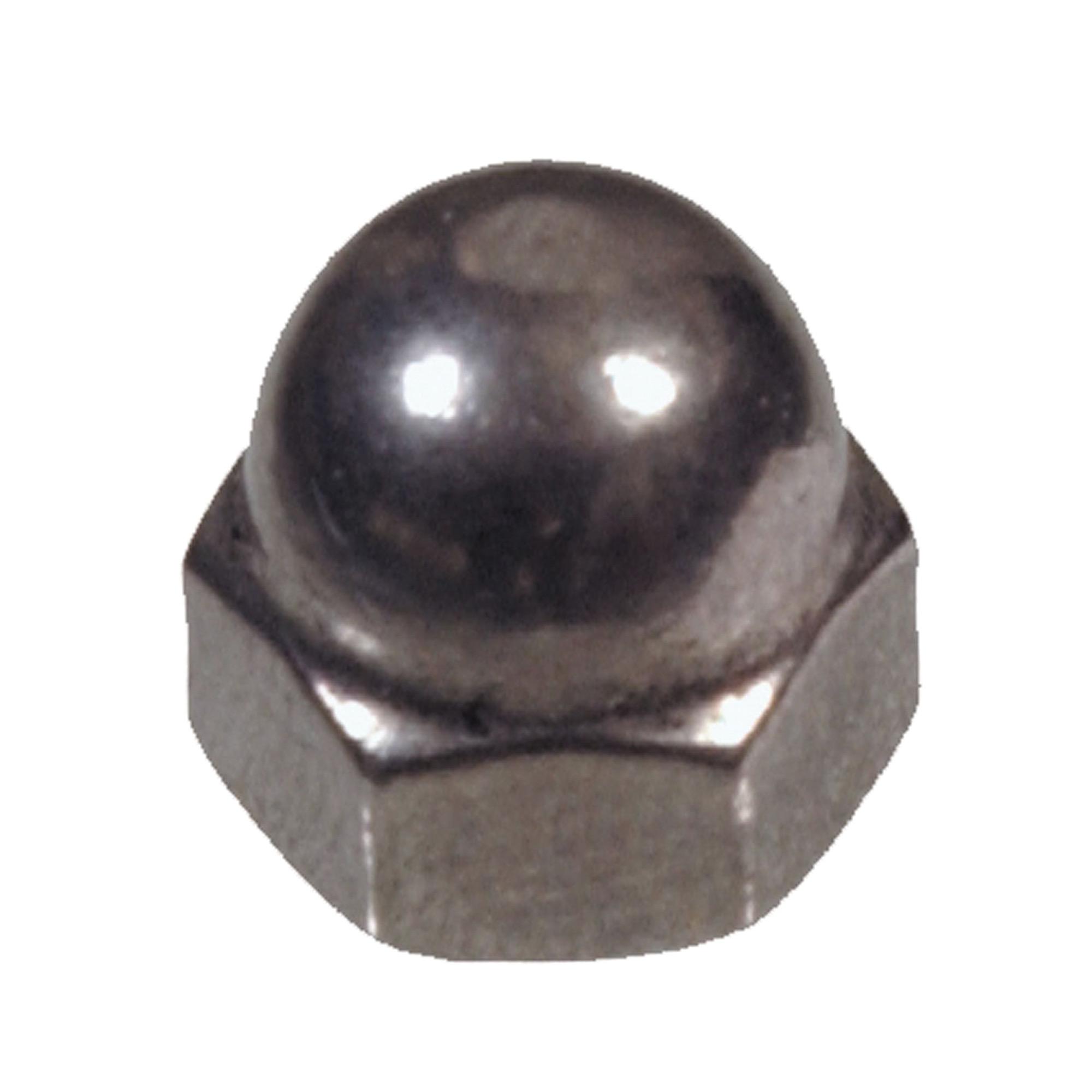 1/2-13 Stainless Steel Standard (SAE) Acorn Cap Nut-1/Pack