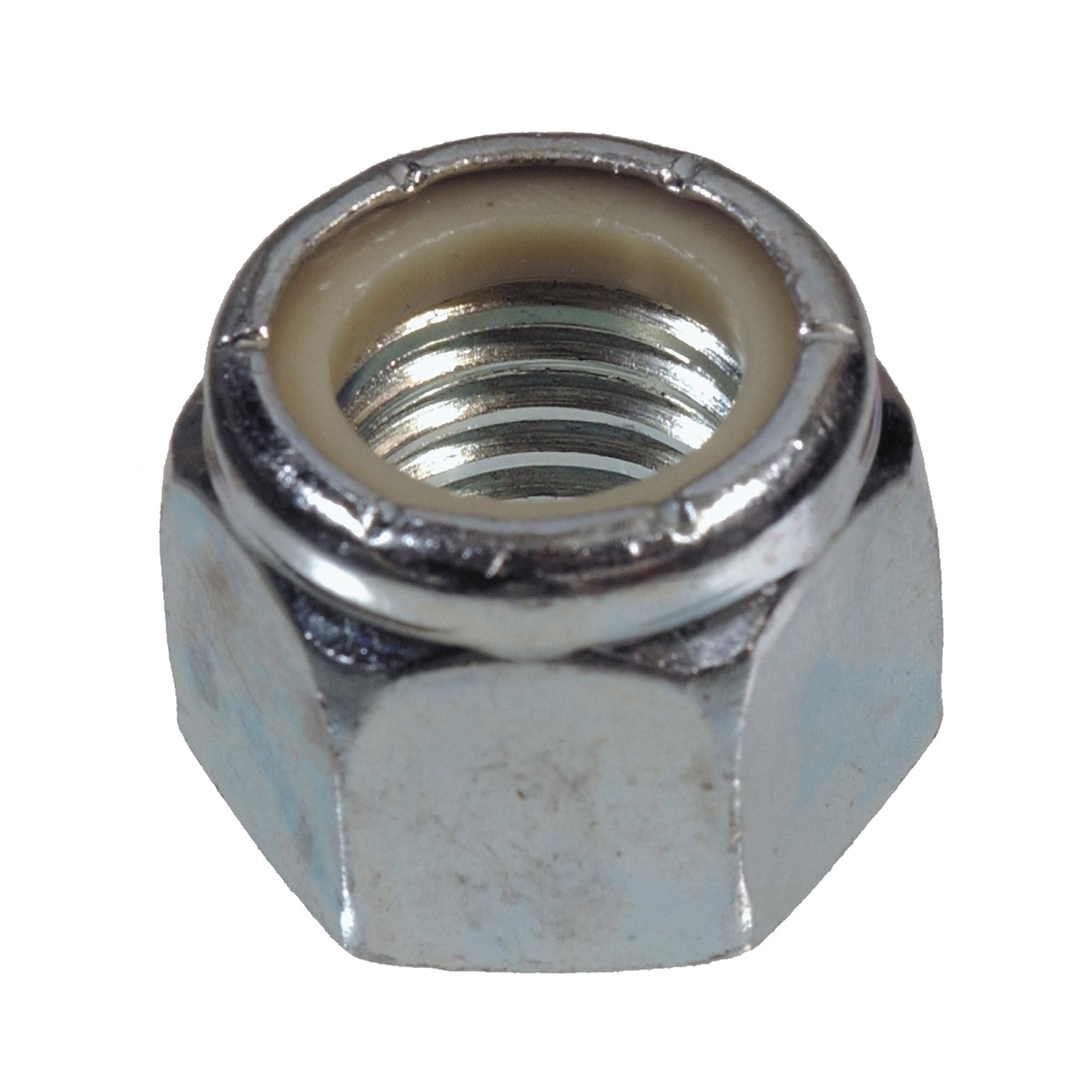 3/8-16 Yellow Zinc Standard (SAE) Lock Nut-2/Pack