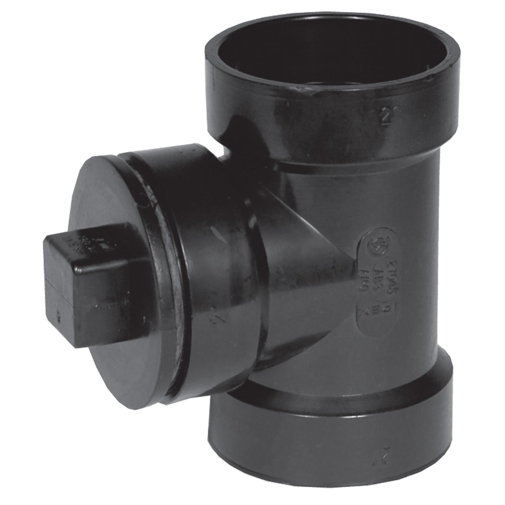 Té de Regard de Nettoyage et Bouchon de 3" en ABS