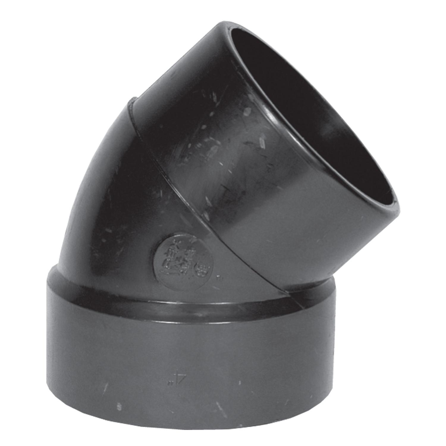 Coude à 45° Mâle-femelle en ABS de 1 1/4"