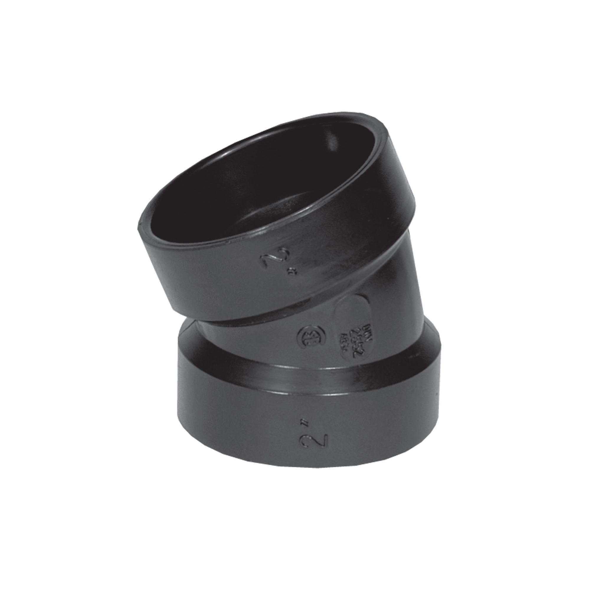 1-1/4" ABS 22.5 deg Pipe Elbow