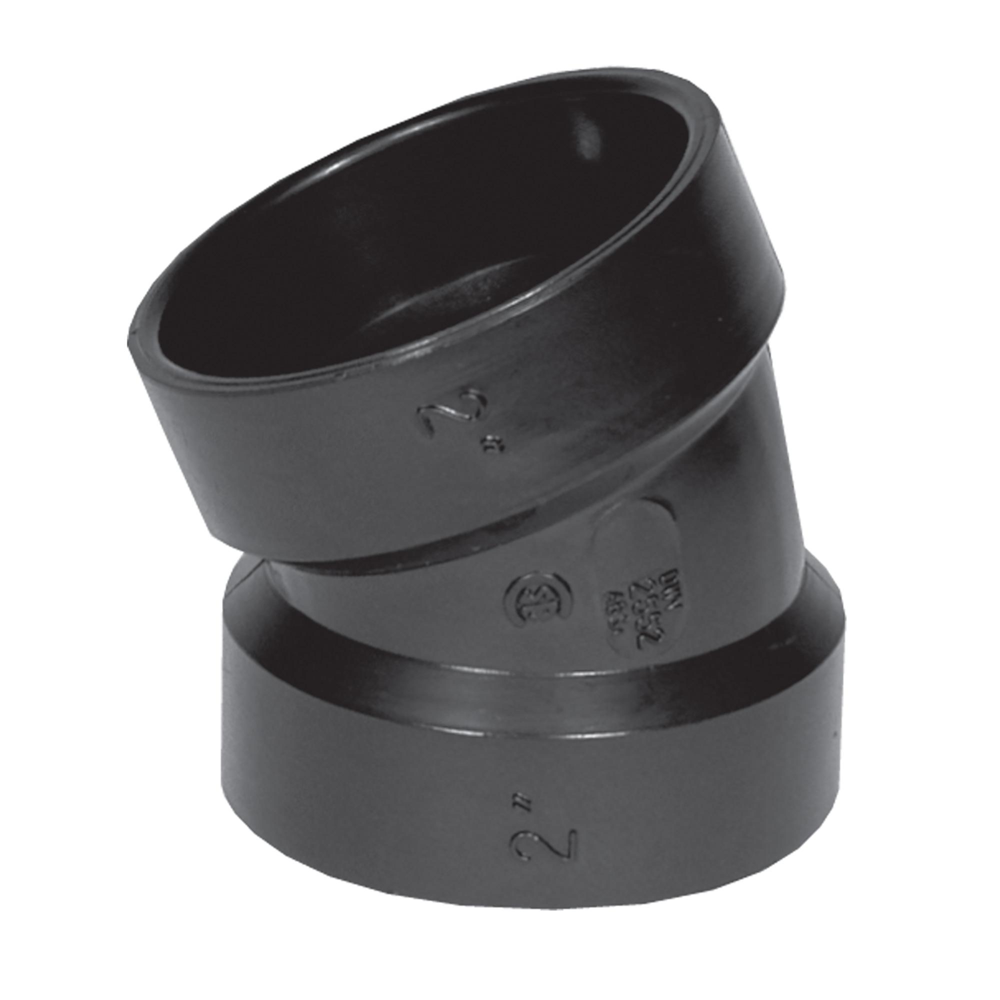 4" ABS 22.5 deg Pipe Elbow