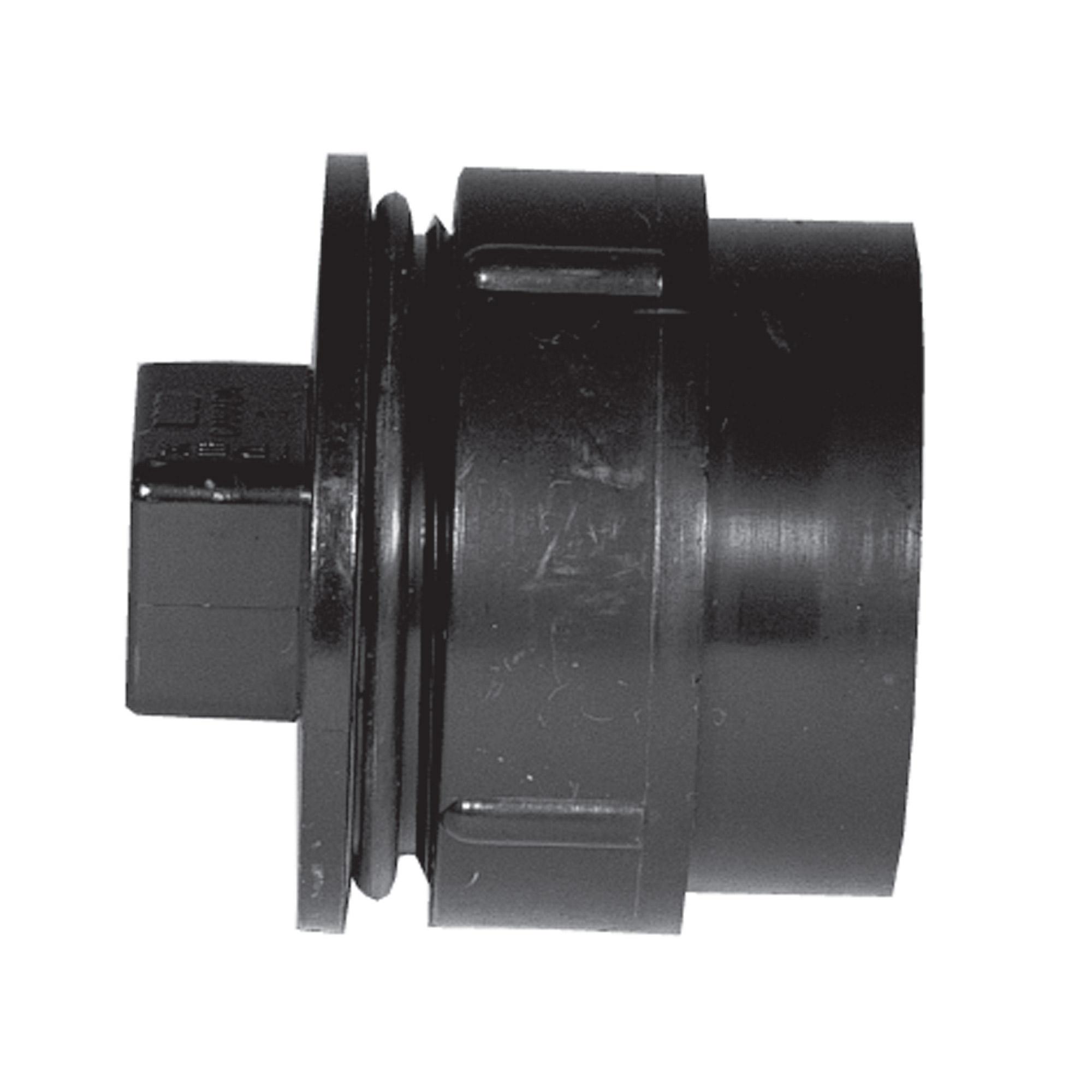 1-1/2" ABS Cleanout Adapter With Gasket Plug