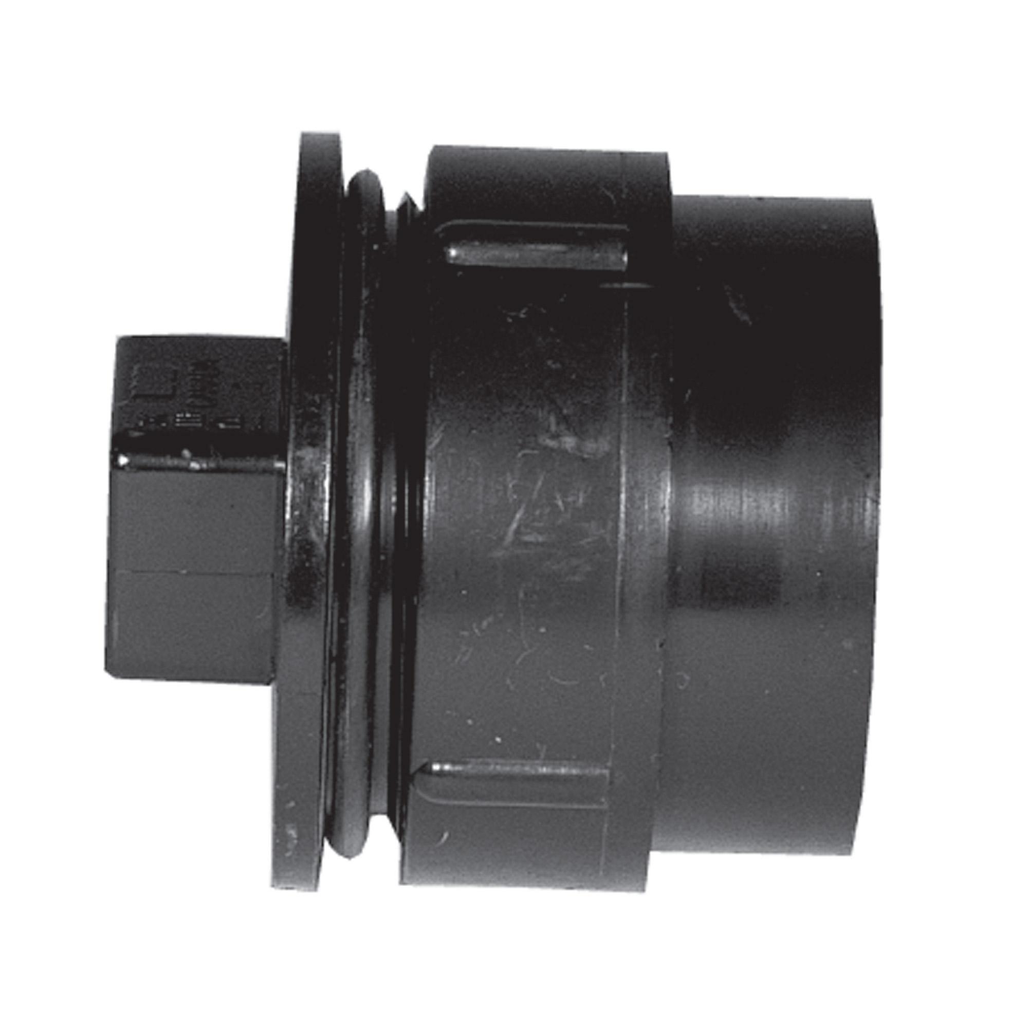 2" ABS Cleanout Adapter With Gasket Plug