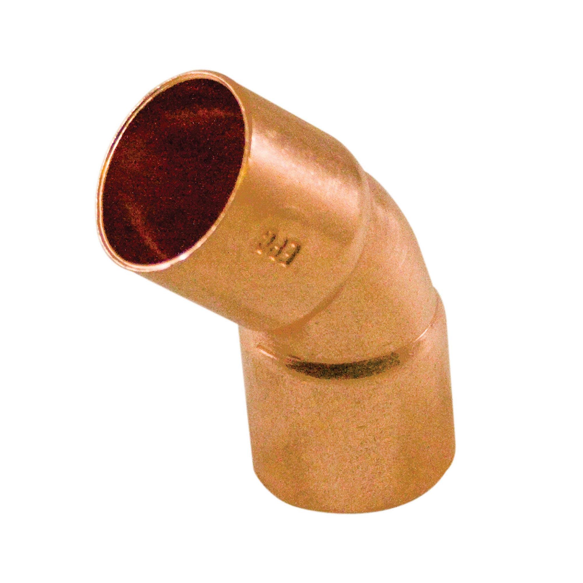 3/4" Copper Wrot 45 deg Elbow