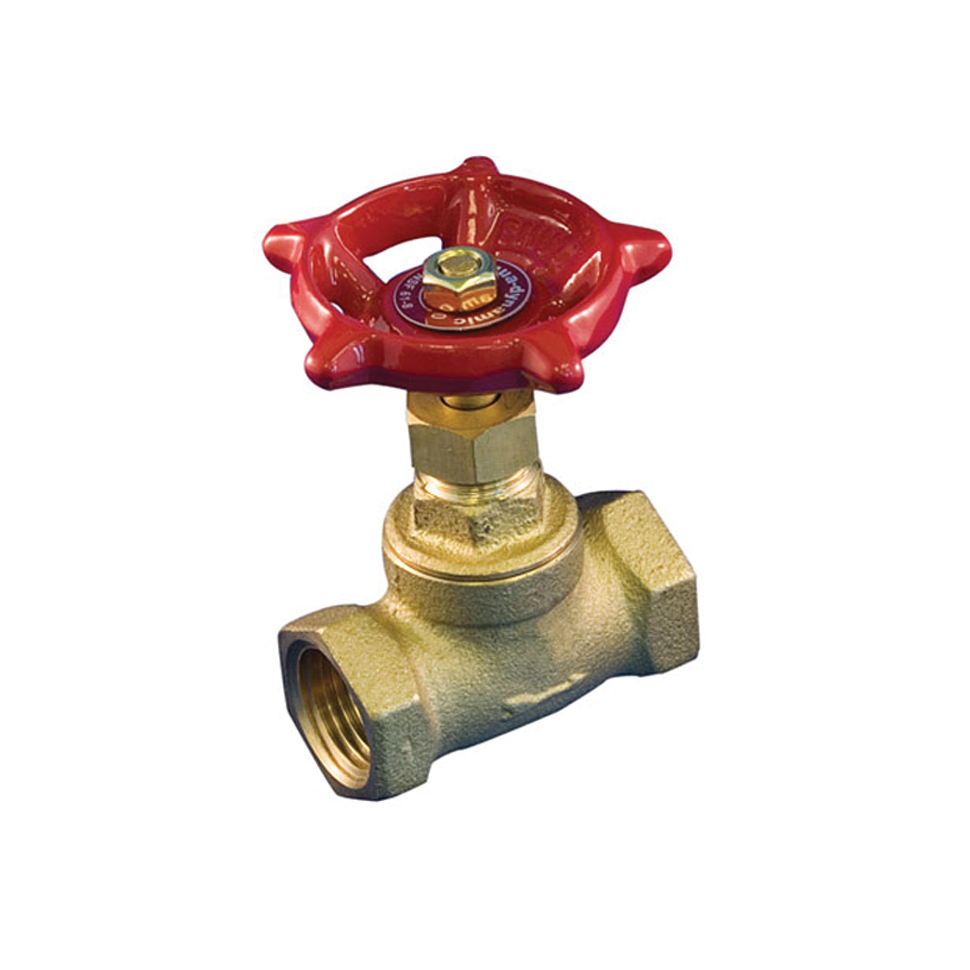 3/4" 125 PSI Threaded Lead Free Brass Stop Valve