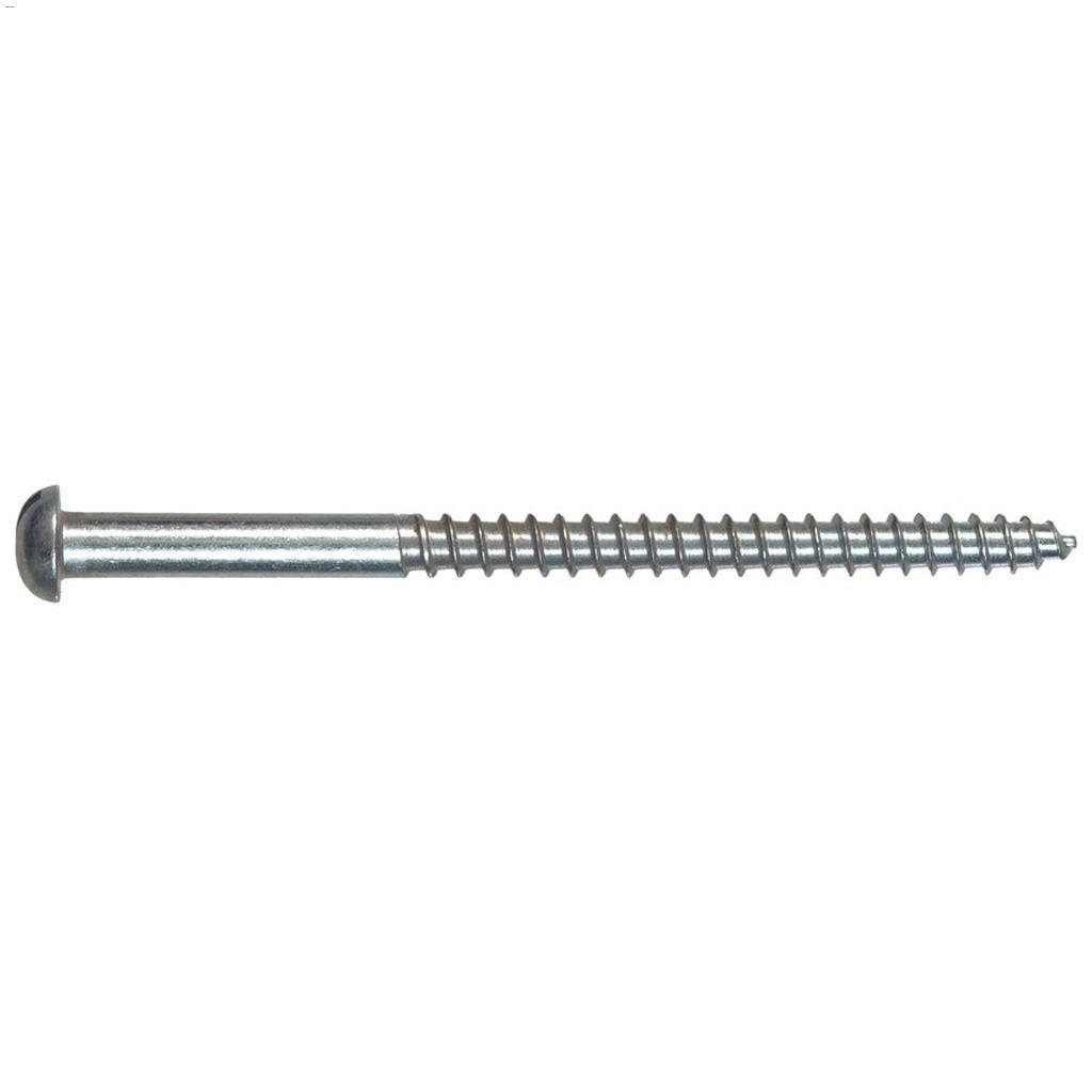 #4 x 1/2" Zinc Round Head Wood Screw-18/Pack