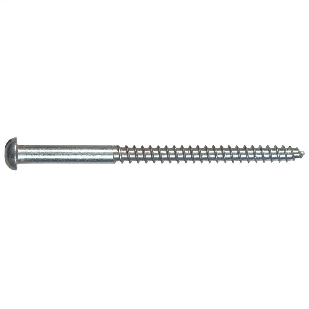 #10 x 3/4" Zinc Round Head Wood Screw-10/Pack