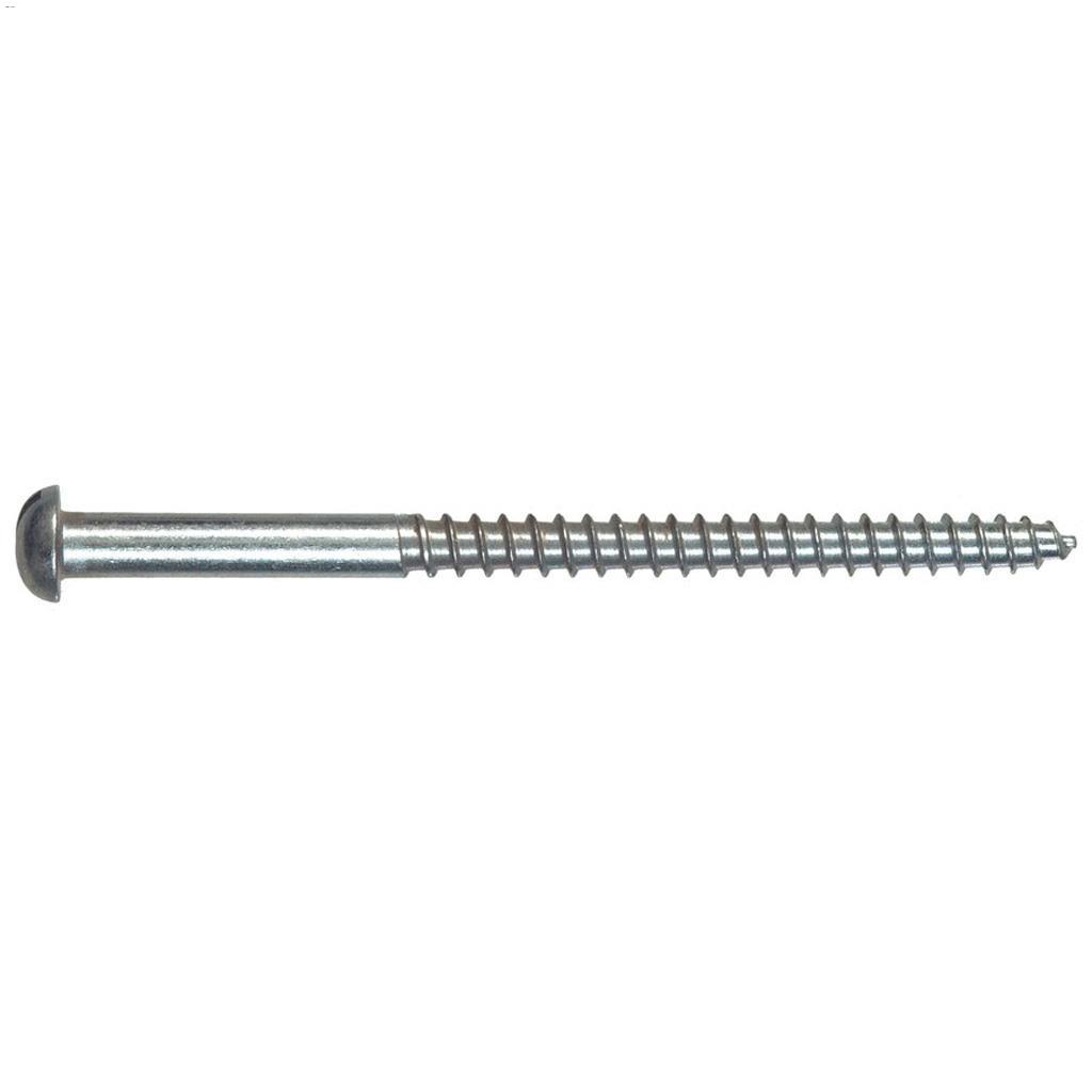 #14 x 1-1/2" Zinc Round Head Wood Screw-2/Pack