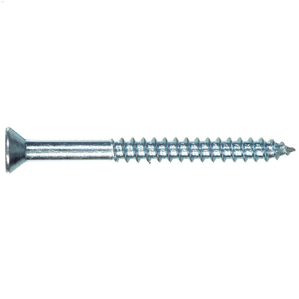 #4 x 1/2" Zinc Flat Head Wood Screw-100/Pack