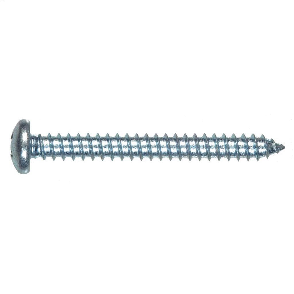 #14 x 1" Zinc Pan Head Sheet Metal Screw-4/Pack