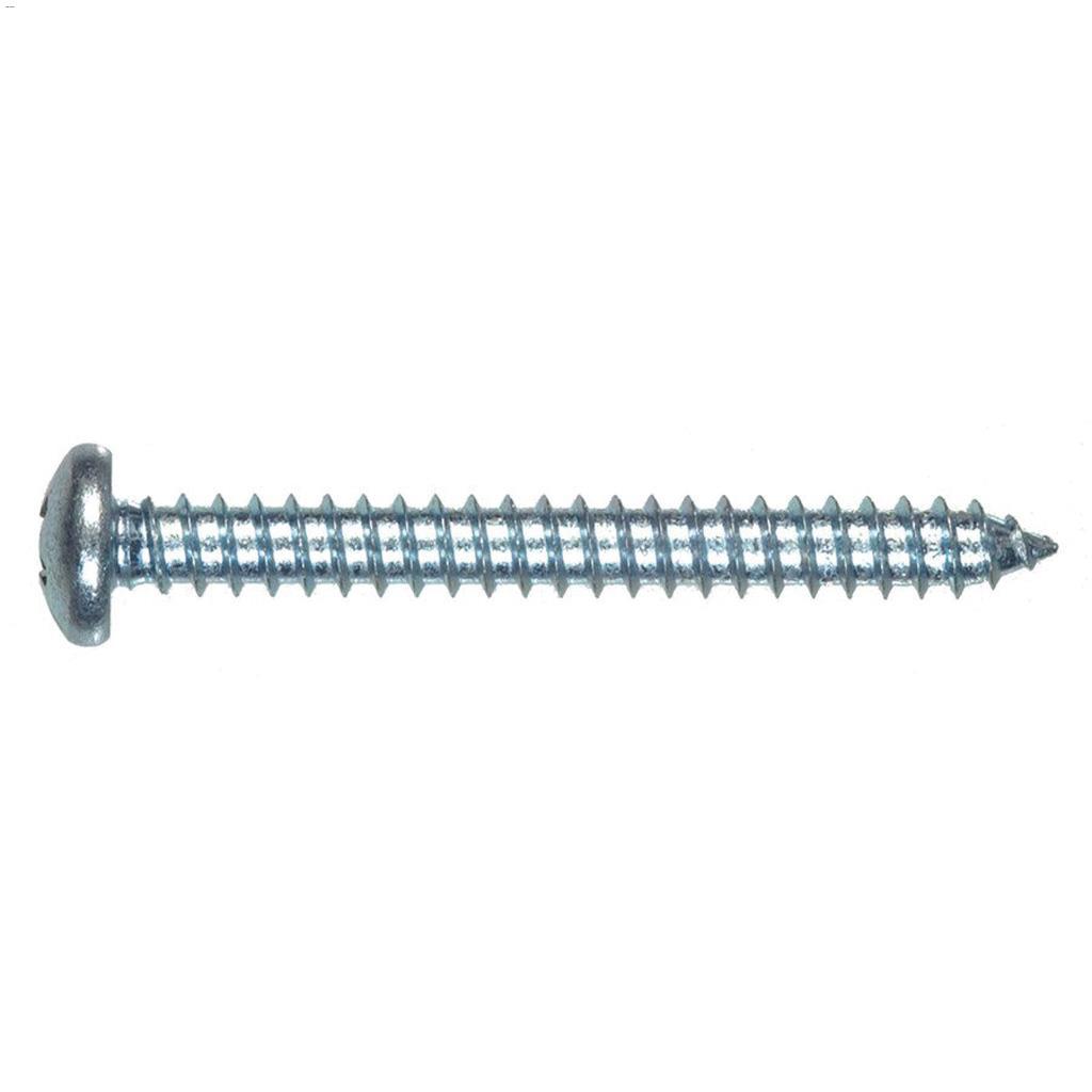 #6 x 1/2" Zinc Pan Head Sheet Metal Screw-100/Pack