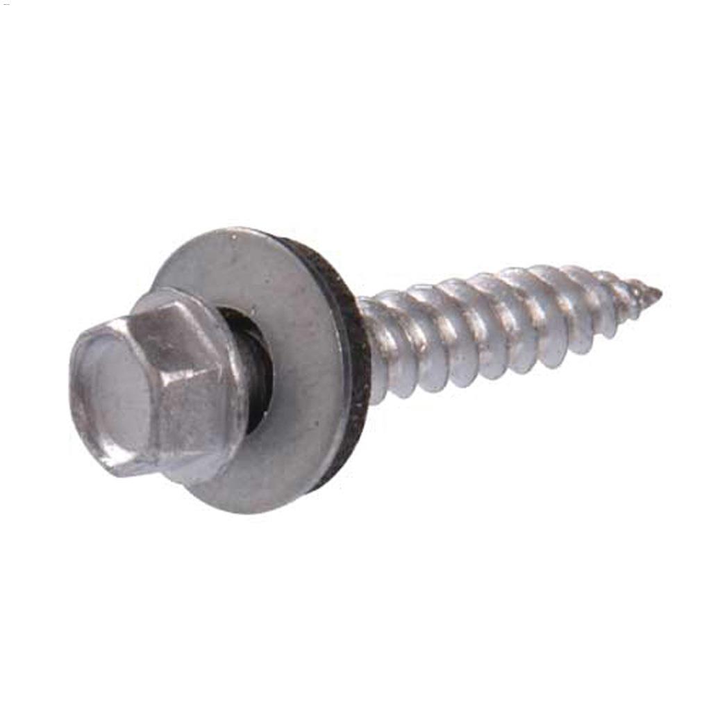 #12 x 3/4" Grey Ceramic HWH Sheet Metal Screw-35/Pack